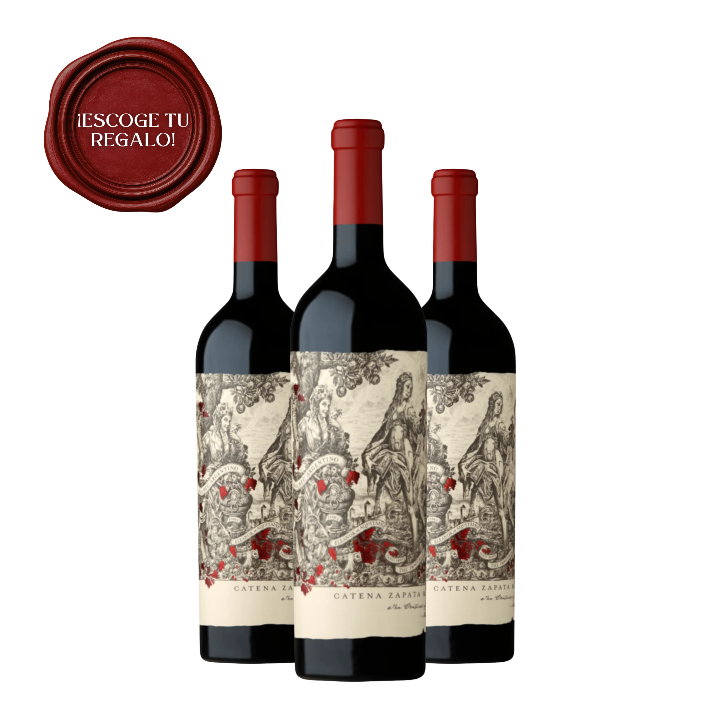 PACK CATENA MALBEC ARGENTINO + 3 copas o 1 decantador