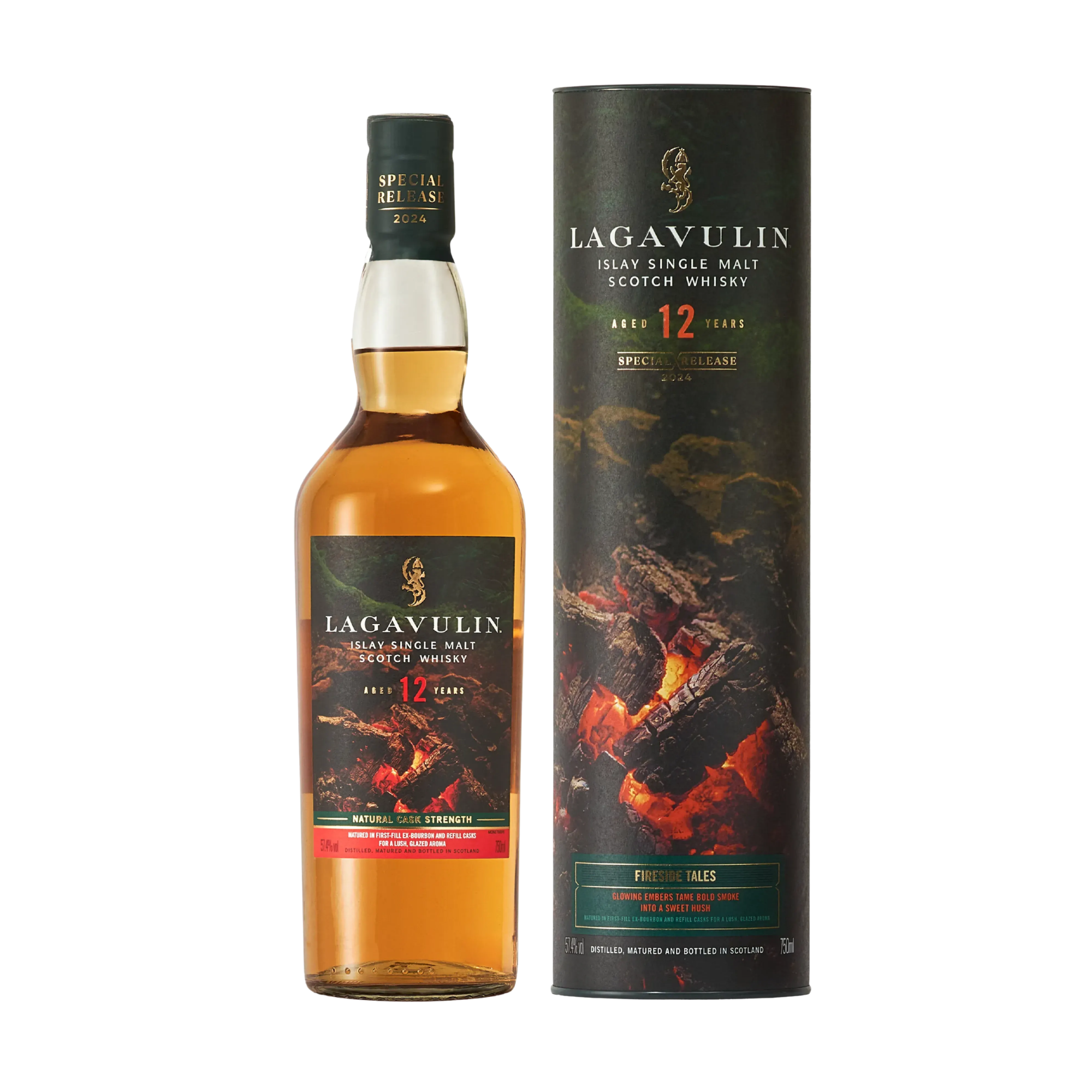 Whisky THE LAGAVULIN 12 Años "Fireside Tales" Botella 700ml