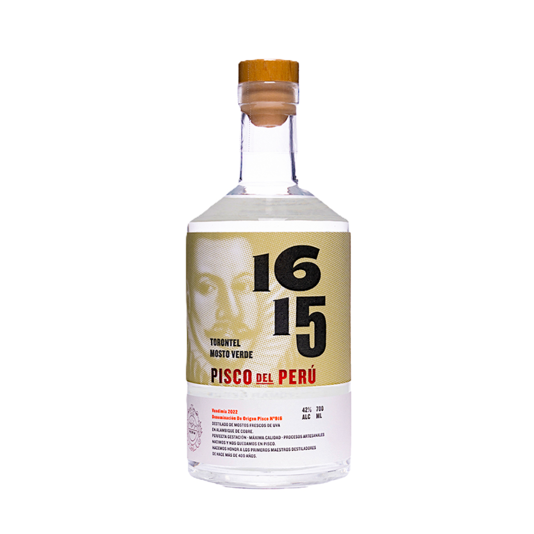 Pisco 1615 Mosto Verde Torontel Botella 700ml