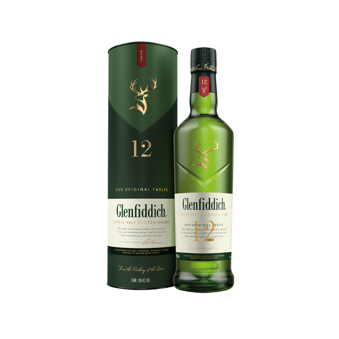 Whisky GLENFIDDICH 12 Años Botella 750ml