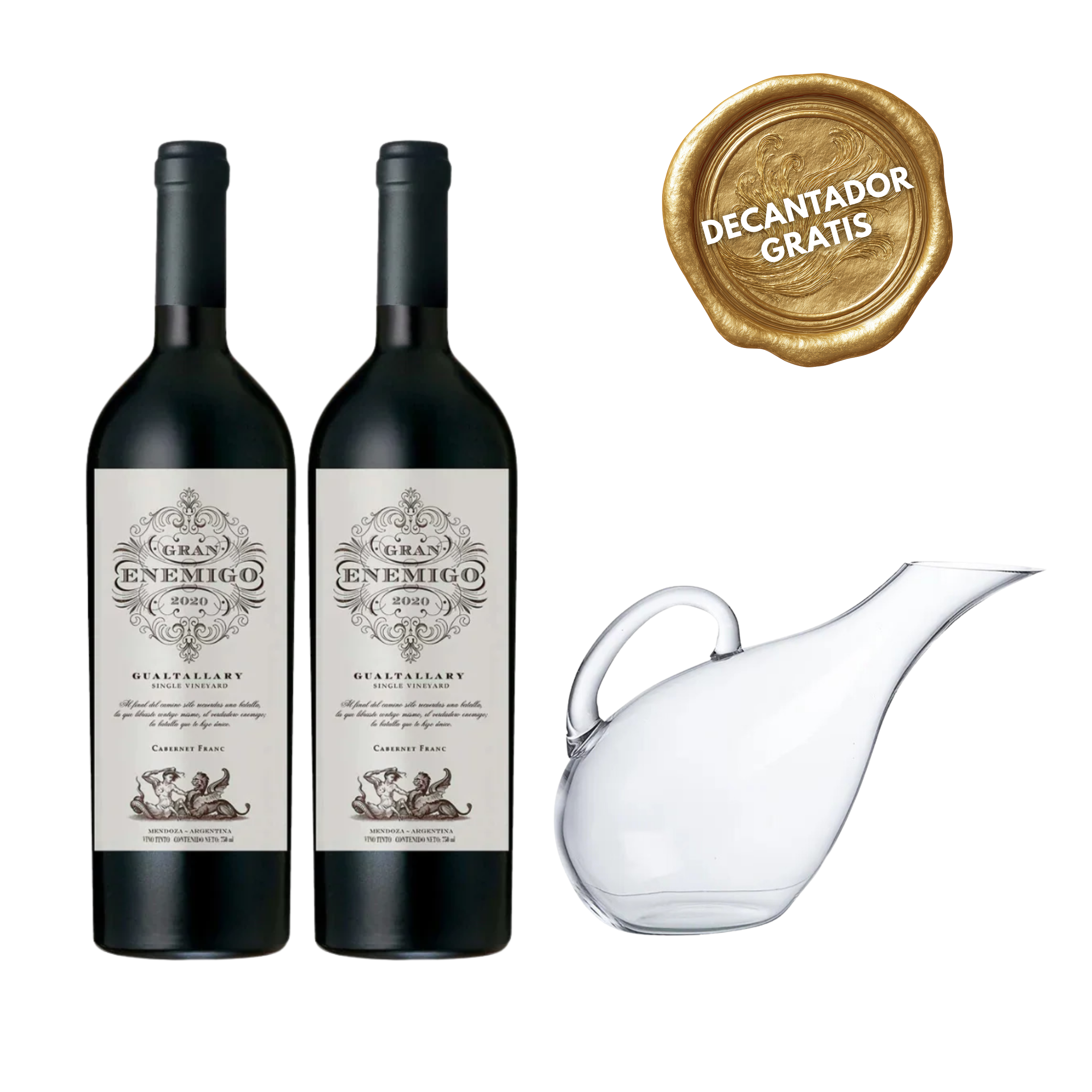 PACK #8: VINOS ARGENTINOS + DECANTADOR GRATIS