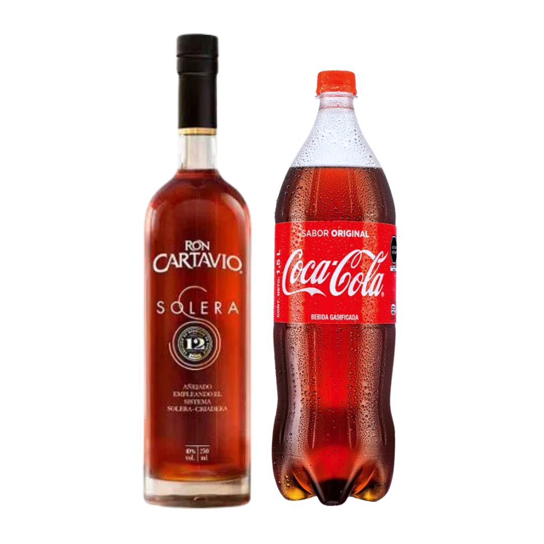 Ron Cartavio Solera 12 + Coca Cola 1.5 lt