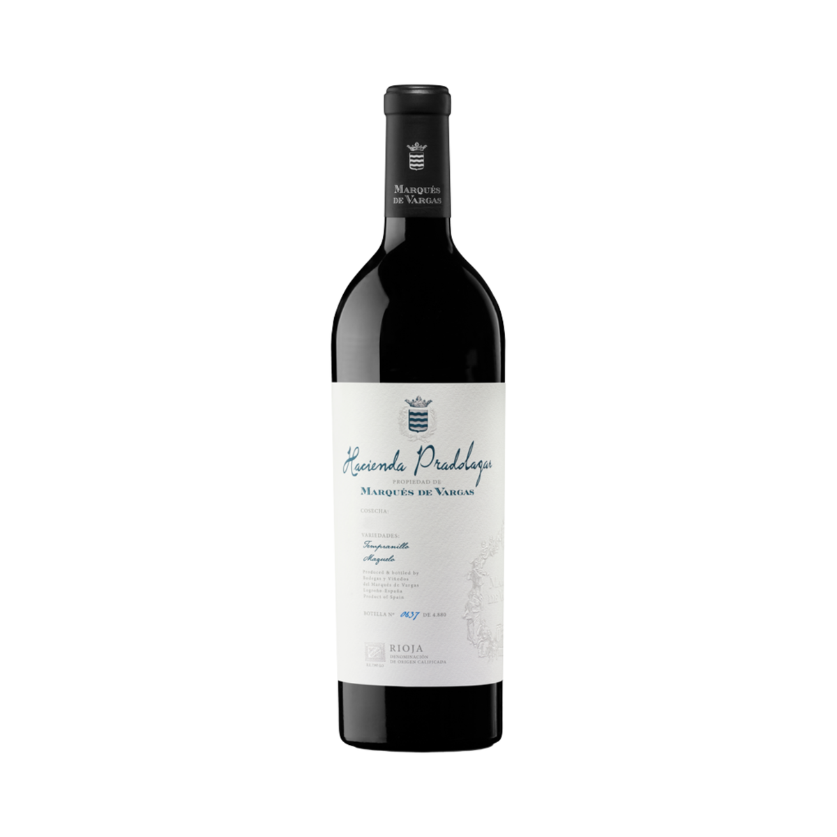 Vino MARQUÉS DE VARGAS Hacienda Pradolagar Tempranillo Botella 750ml