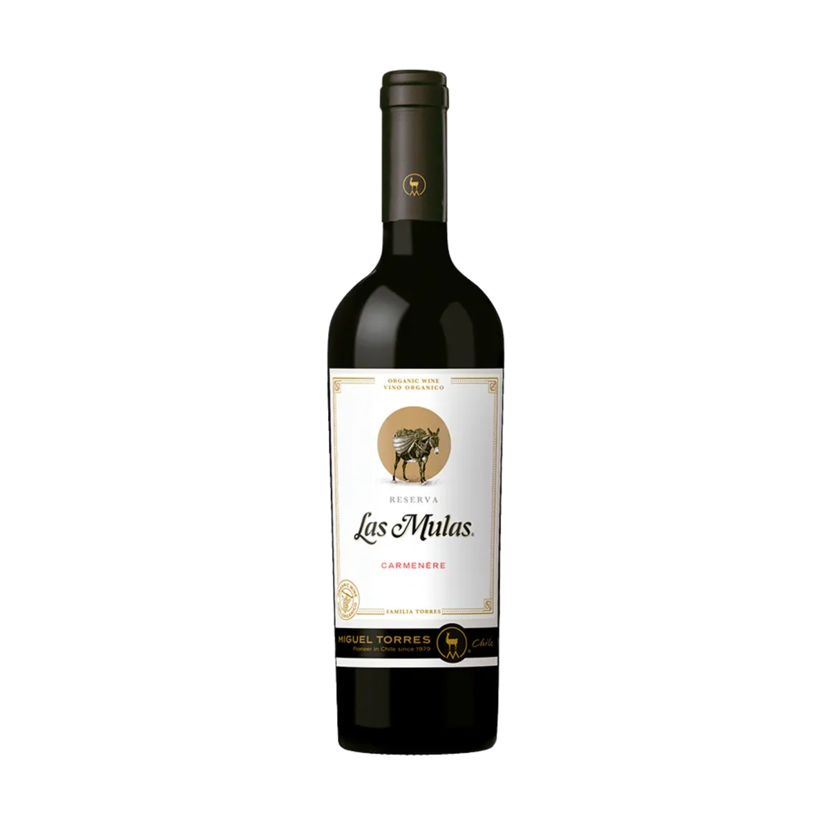 Vino LAS MULAS Reserva Carmenere Botella 750ml