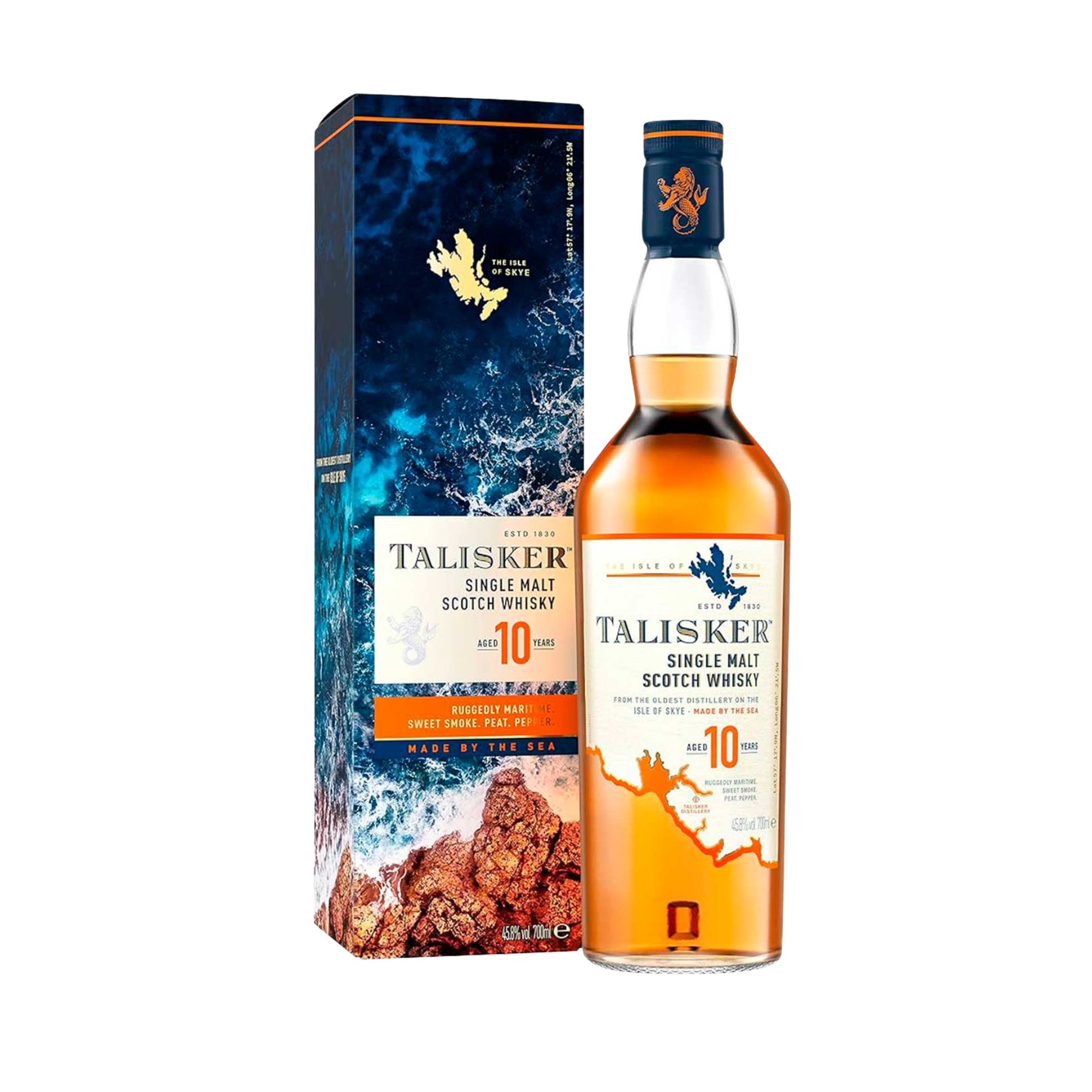 Whisky TALISKER 10 Años Single Malt Scotch Botella 1L