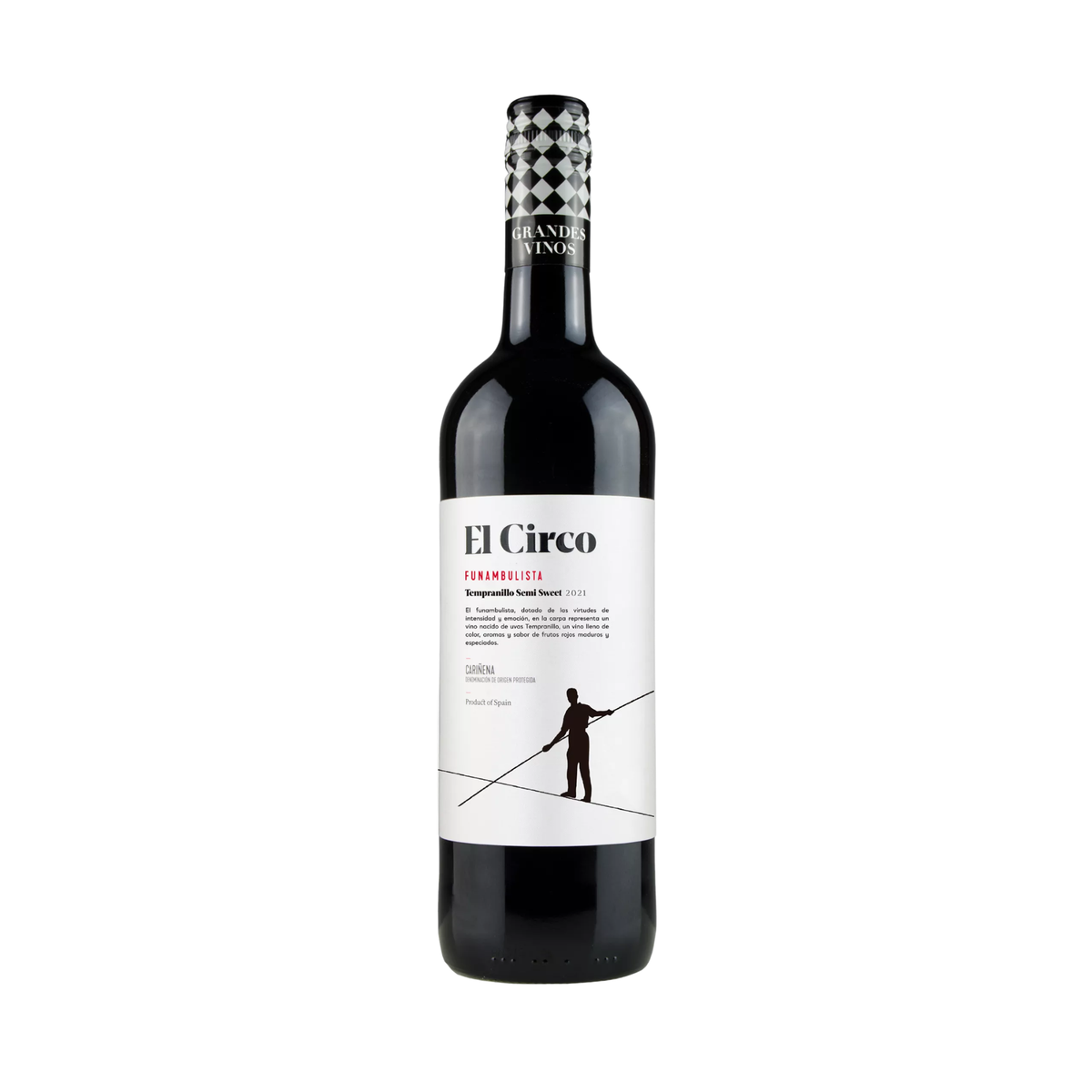 Vino EL CIRCO Funambulista Semi Sweet Tempranillo Botella 750ml