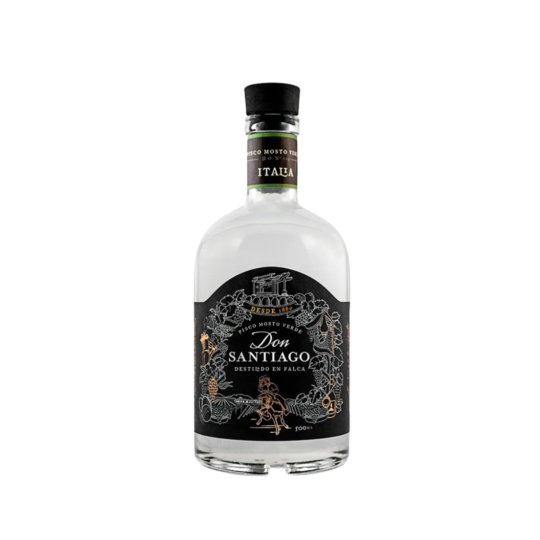 Pisco Mosto Verde Italia Don Santiago Botella 500ml