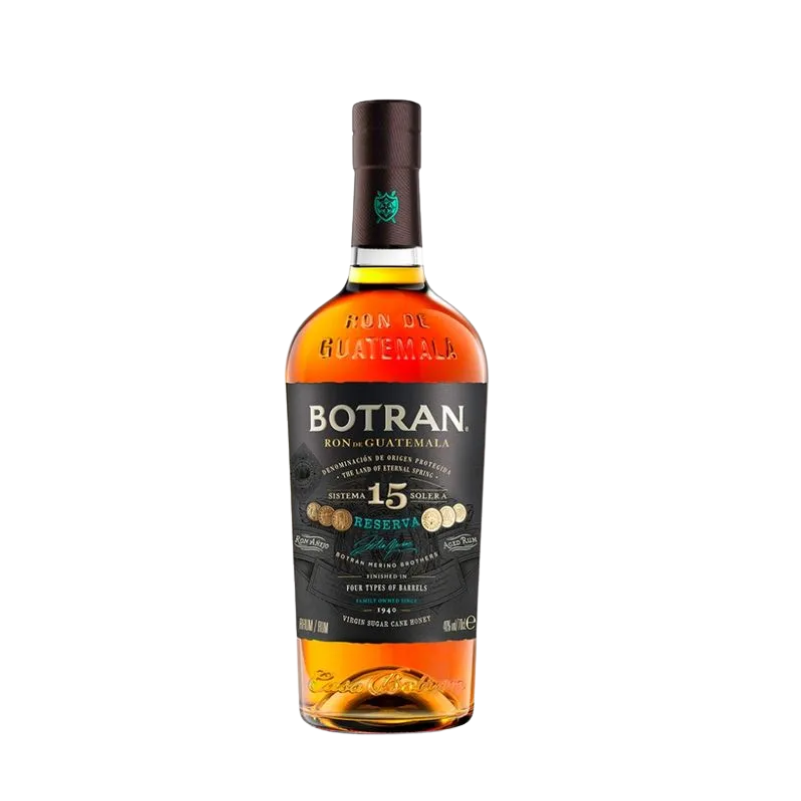 Ron BOTRAN Añejo Reserva 15 Años Solera Botella 750ml
