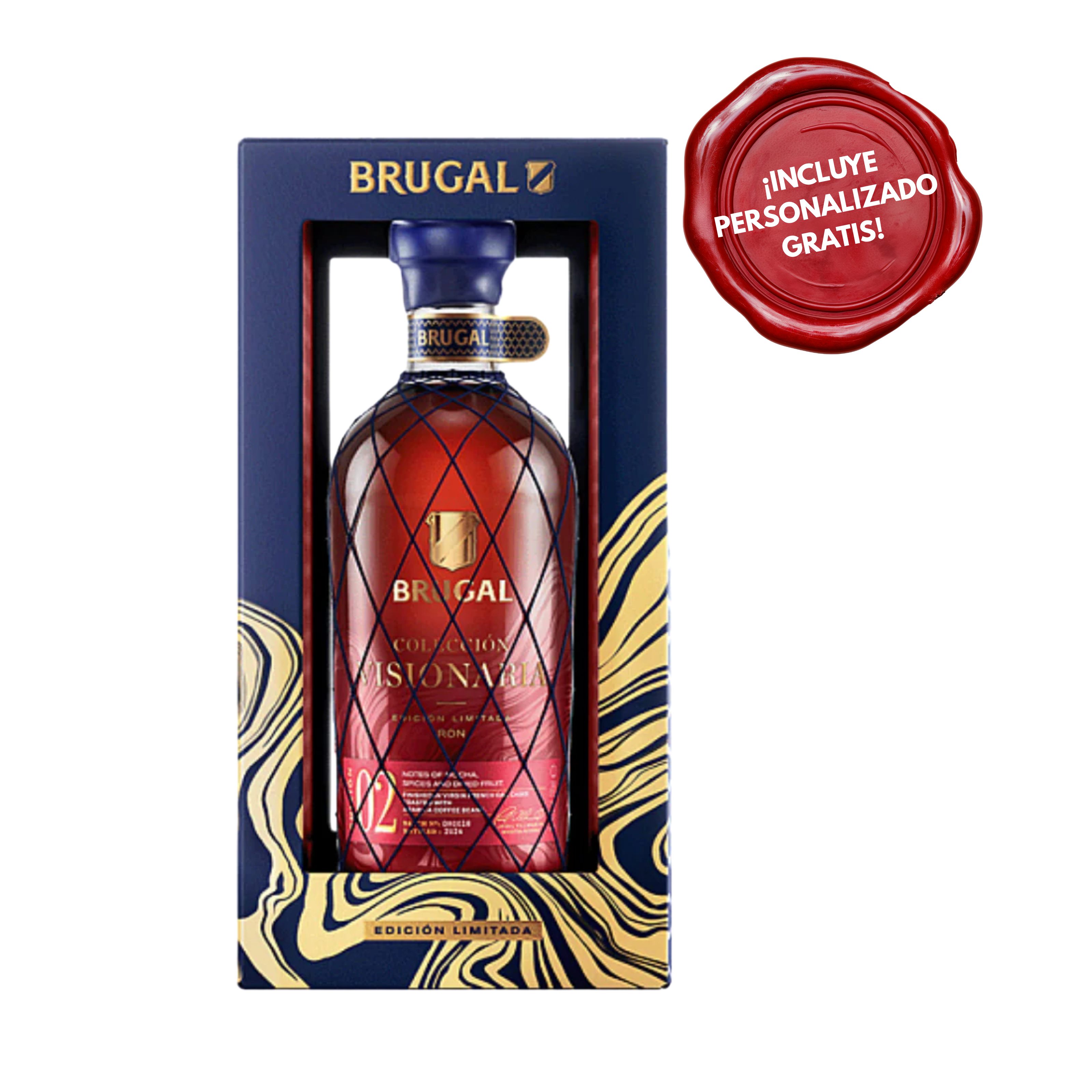 Ron BRUGAL COLECCION VISIONARIA EDICION 2 700ml. PERSONALIZADO GRATIS