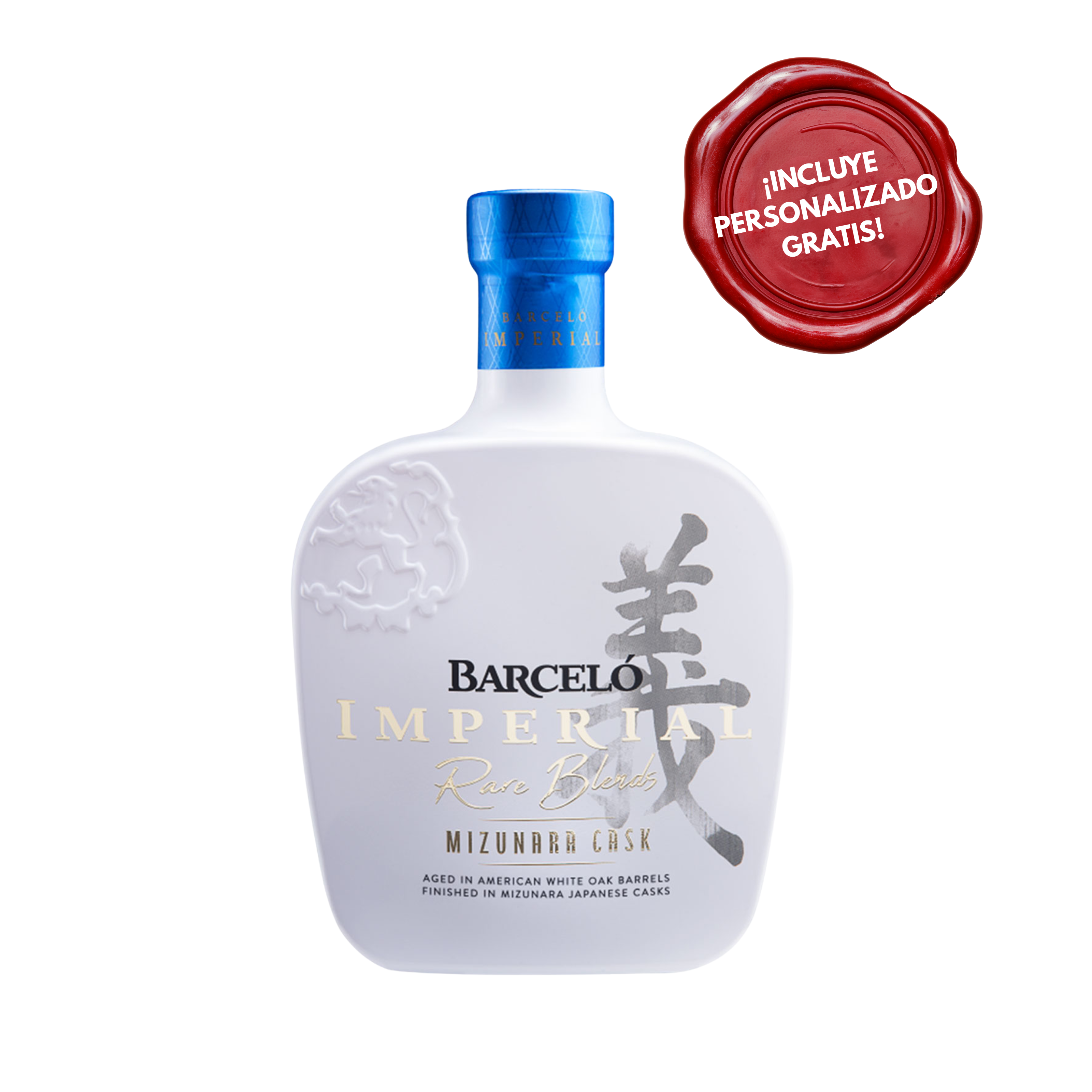Ron Barceló Imperial Mizunara Cask Botella 750ml. PERSONALIZADO GRATIS