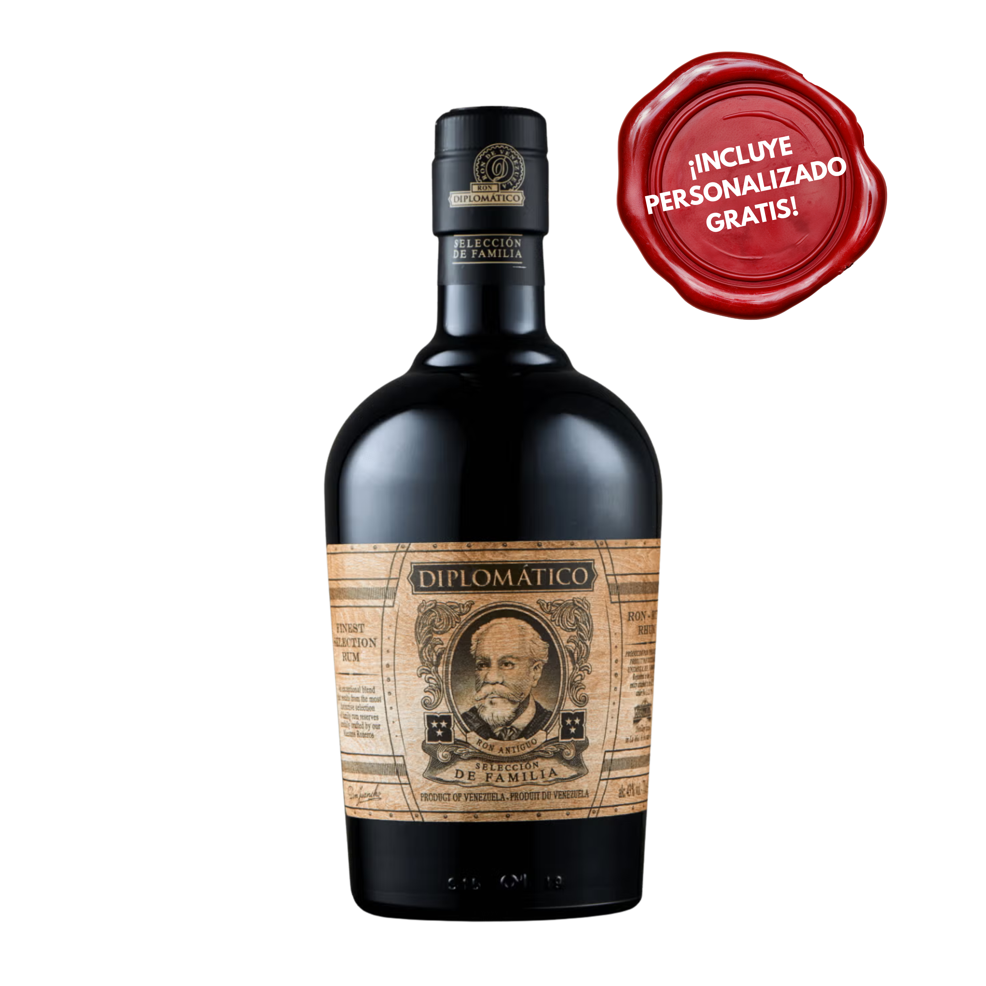 Ron DIPLOMATICO Selección de la Familia 750ml. PERSONALIZADO GRATIS