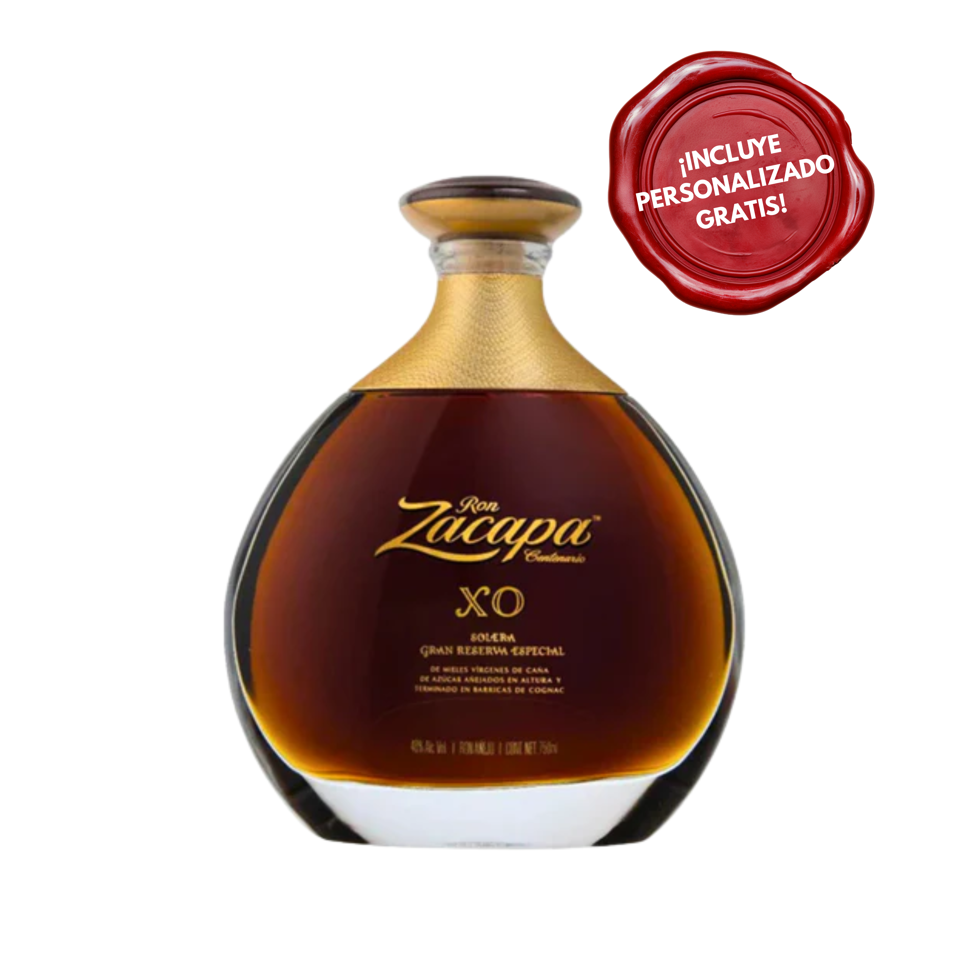 Ron ZACAPA XO Botella x 750ml. PERSONALIZADO GRATIS