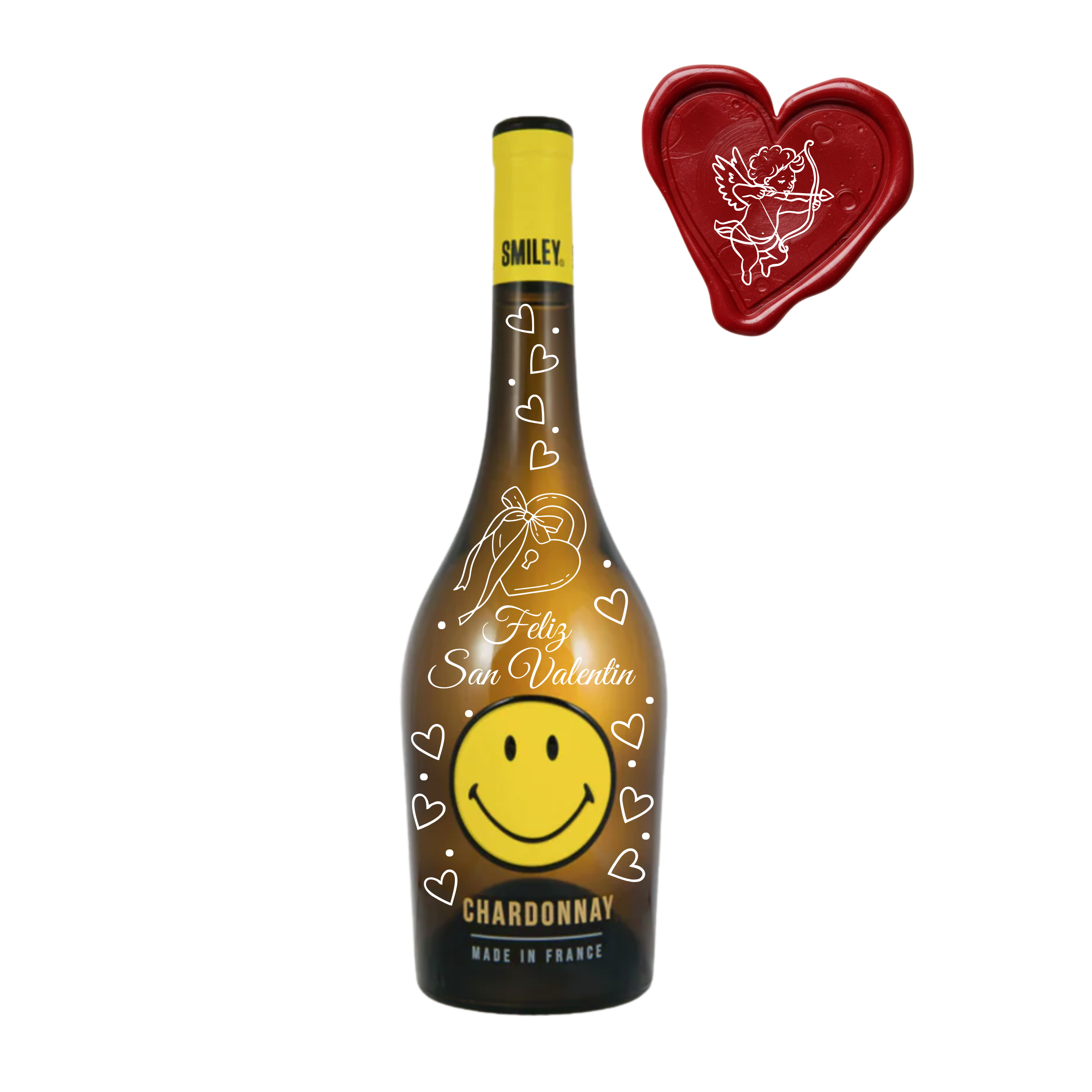 Vino chardonnay Smiley Botella 750ml - SAN VALENTIN