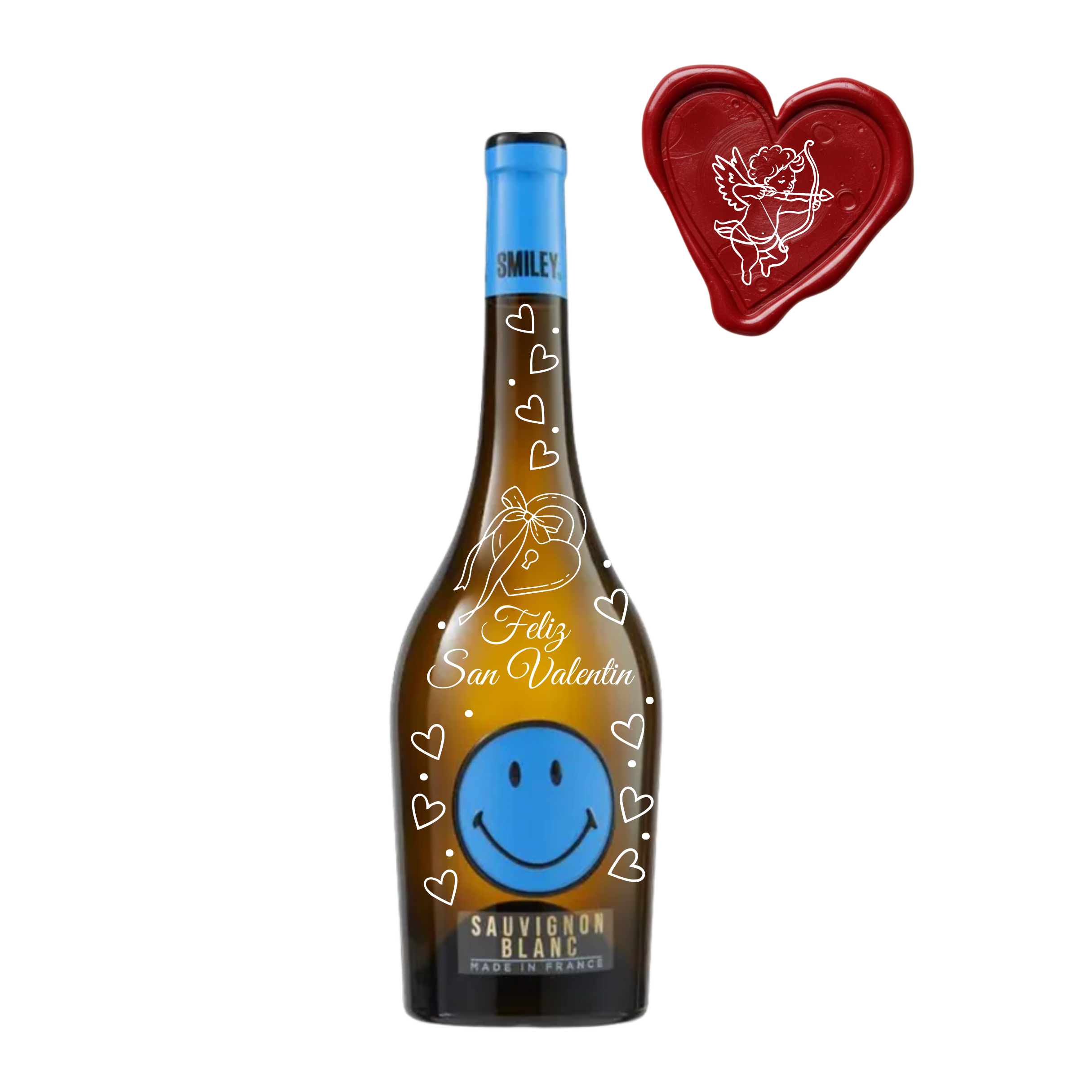 Vino Blanco Sauvignon Blanc Smiley Botella 750ml - SAN VALENTIN