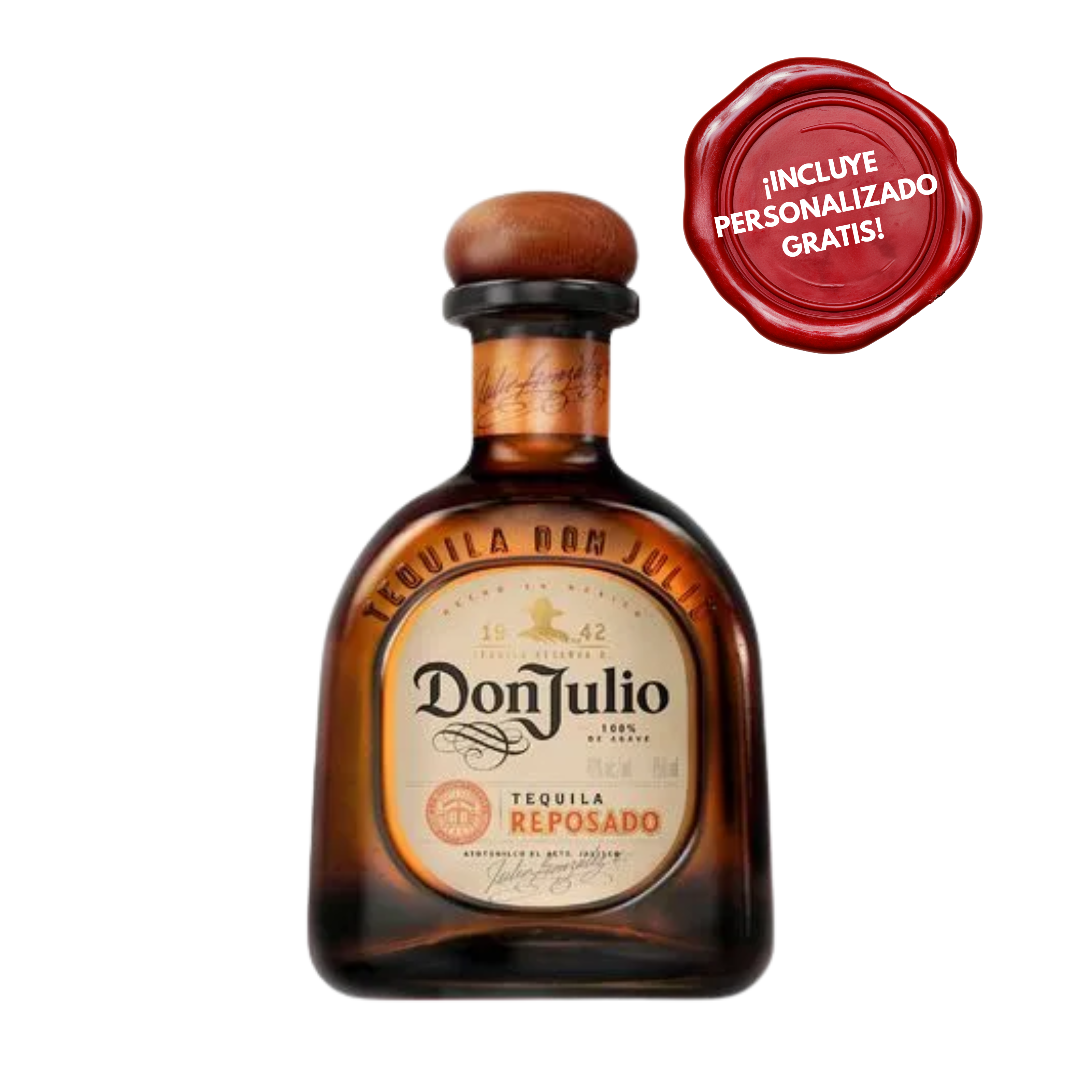 Tequila DON JULIO Reposado Botella 700 ml. PERSONALIZADO GRATIS