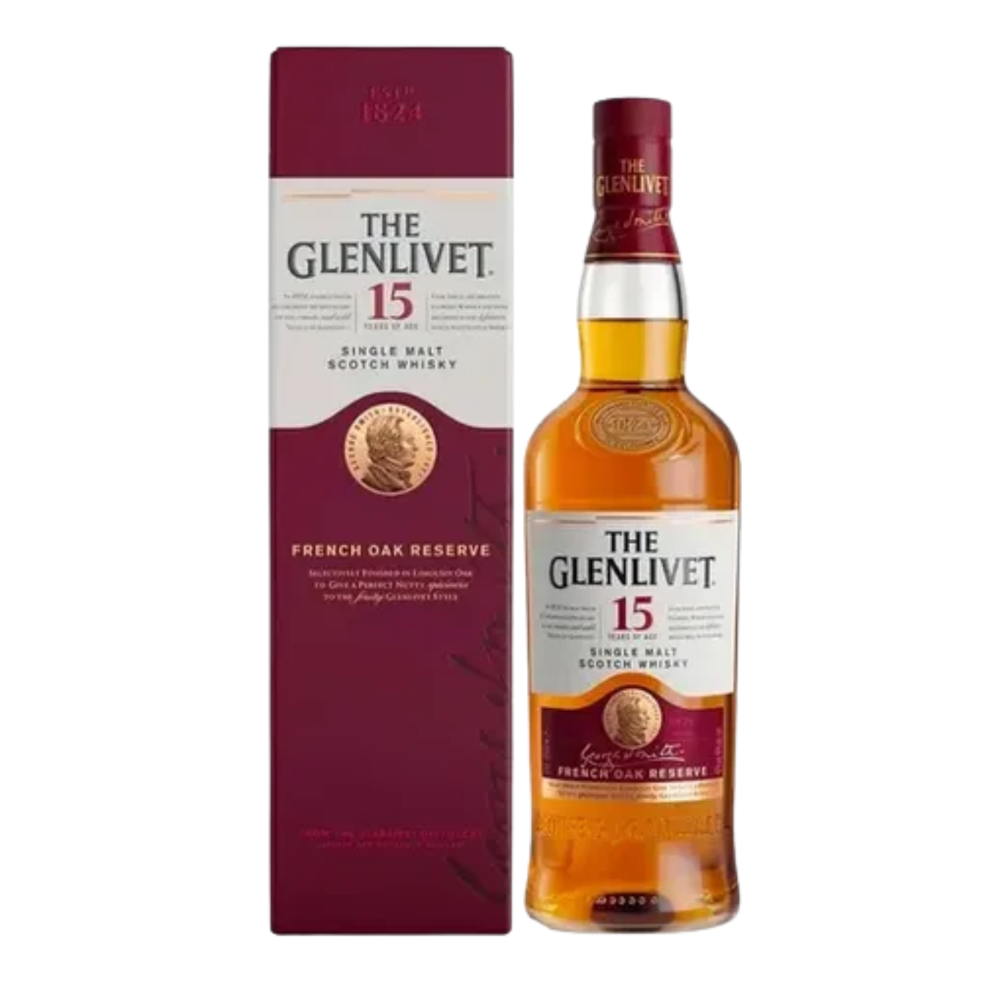 Whisky THE GLENLIVET 15 Años Botella 750ml
