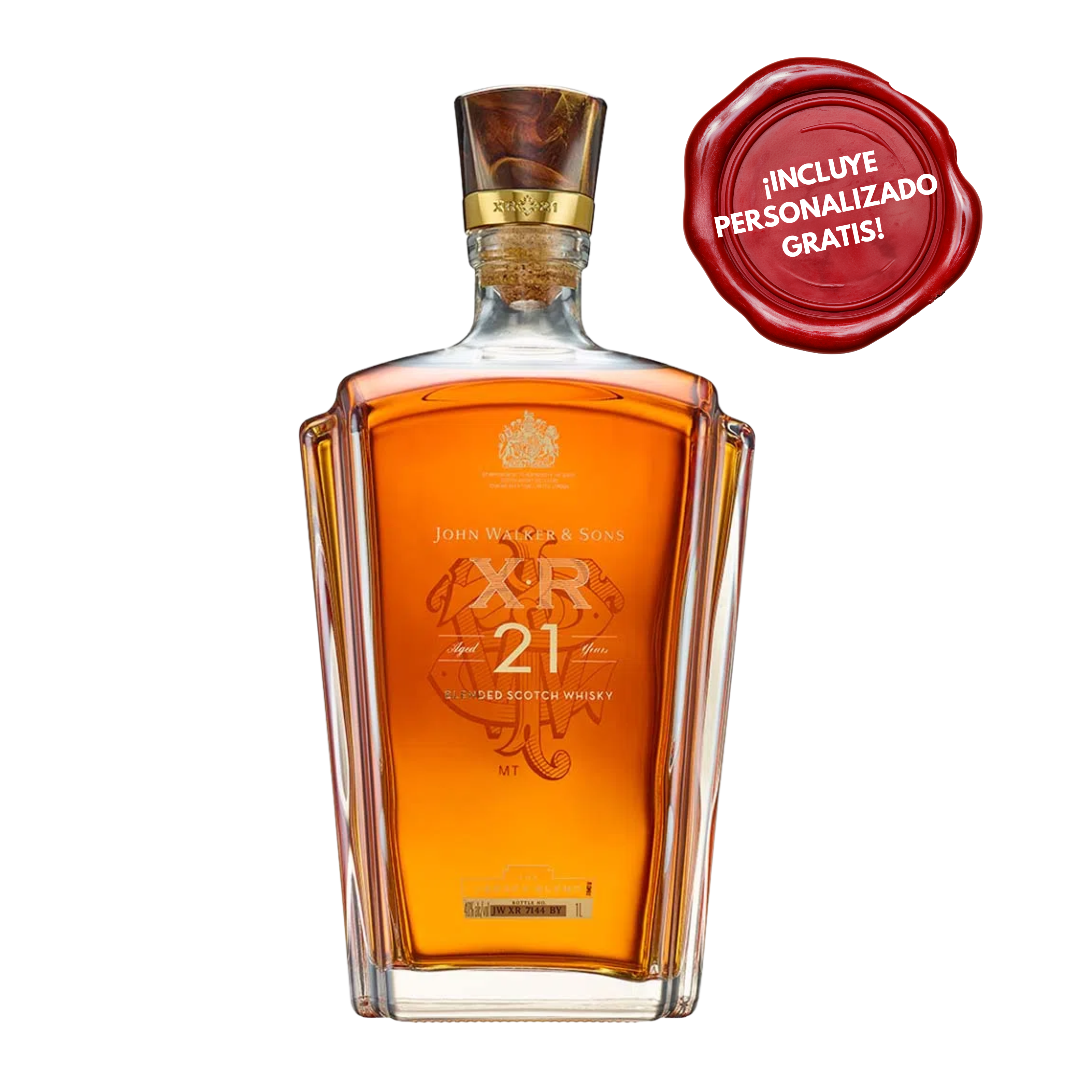 Whisky Jhonnie Walker XR 21 años Botella de 750ml. PERSONALIZADO GRATIS