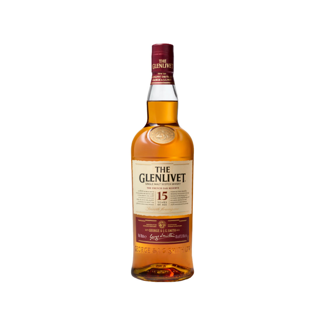Whisky THE GLENLIVET 15 Años Botella 750ml