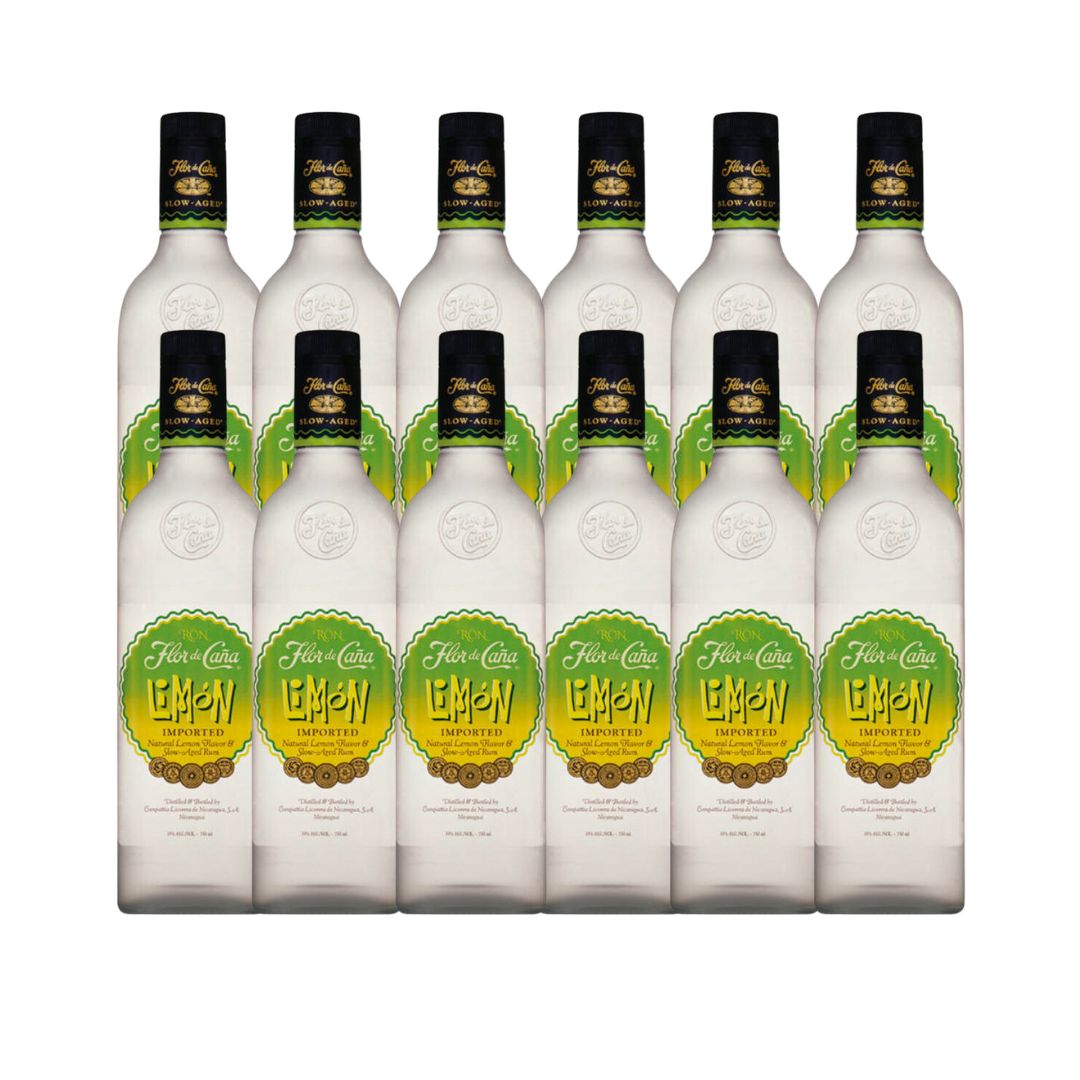 12 unidades Ron Flor de Caña Limón 50ml