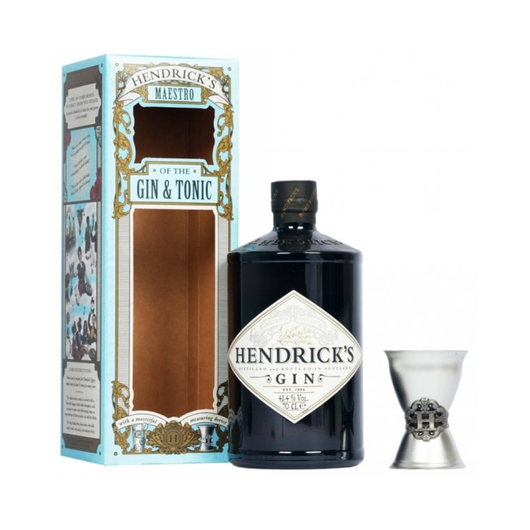 Gin HENDRICKS Botella 700ml con Medidor Premium Jigger