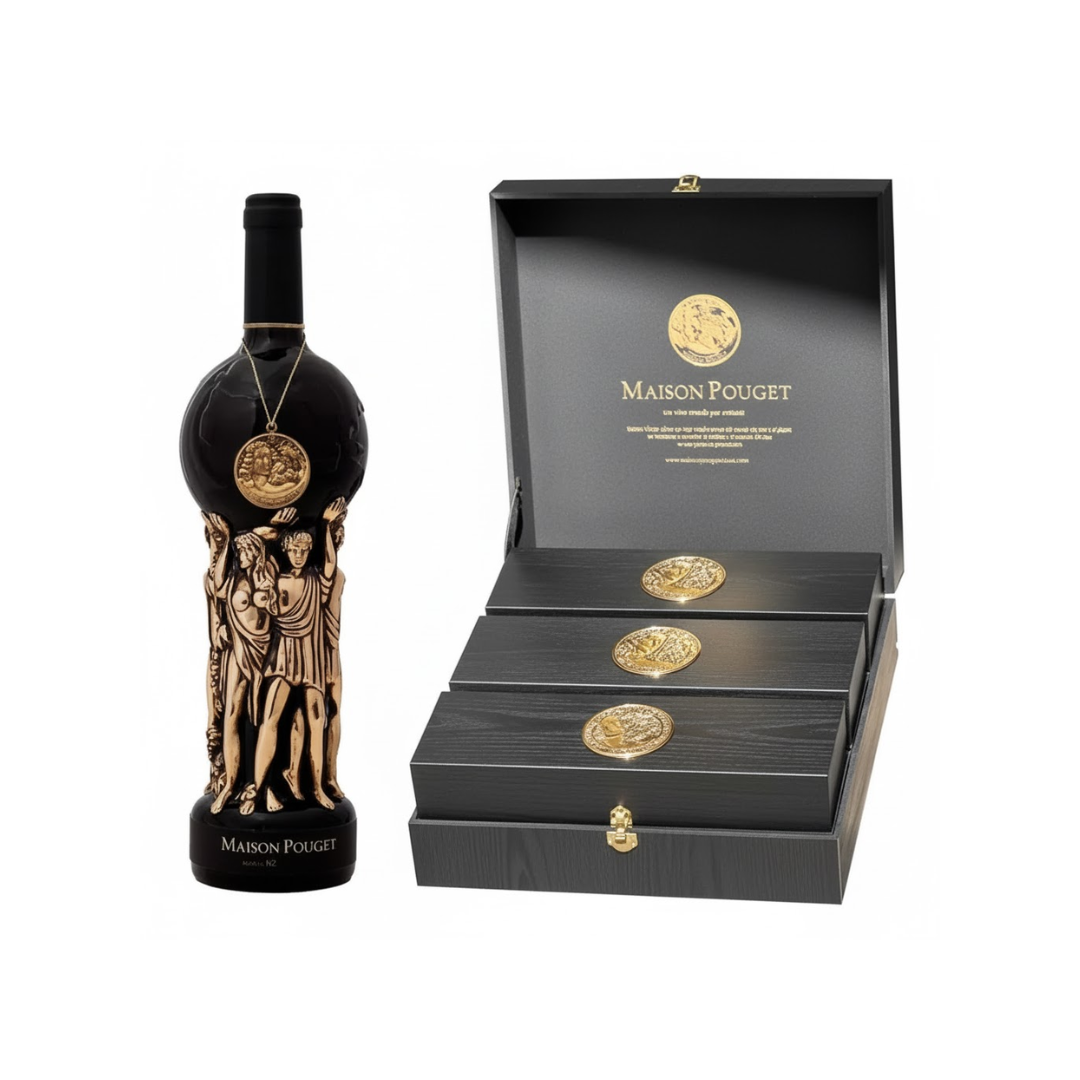 Vino MAISON POUGET Corte Oro - Estuches De Lujo 3 Unidades