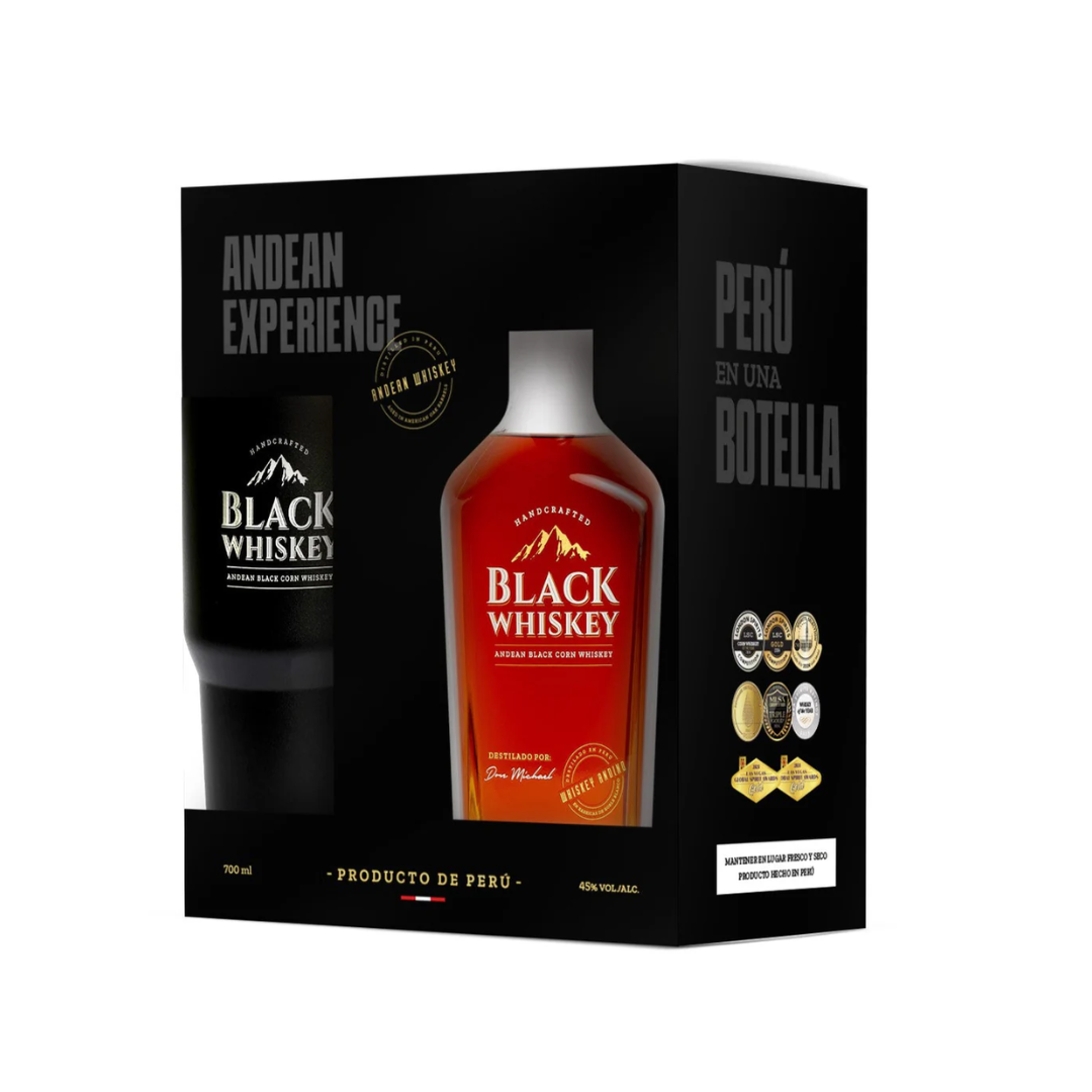 Pack DON MICHAEL Black Whiskey + Termo + Accesorios