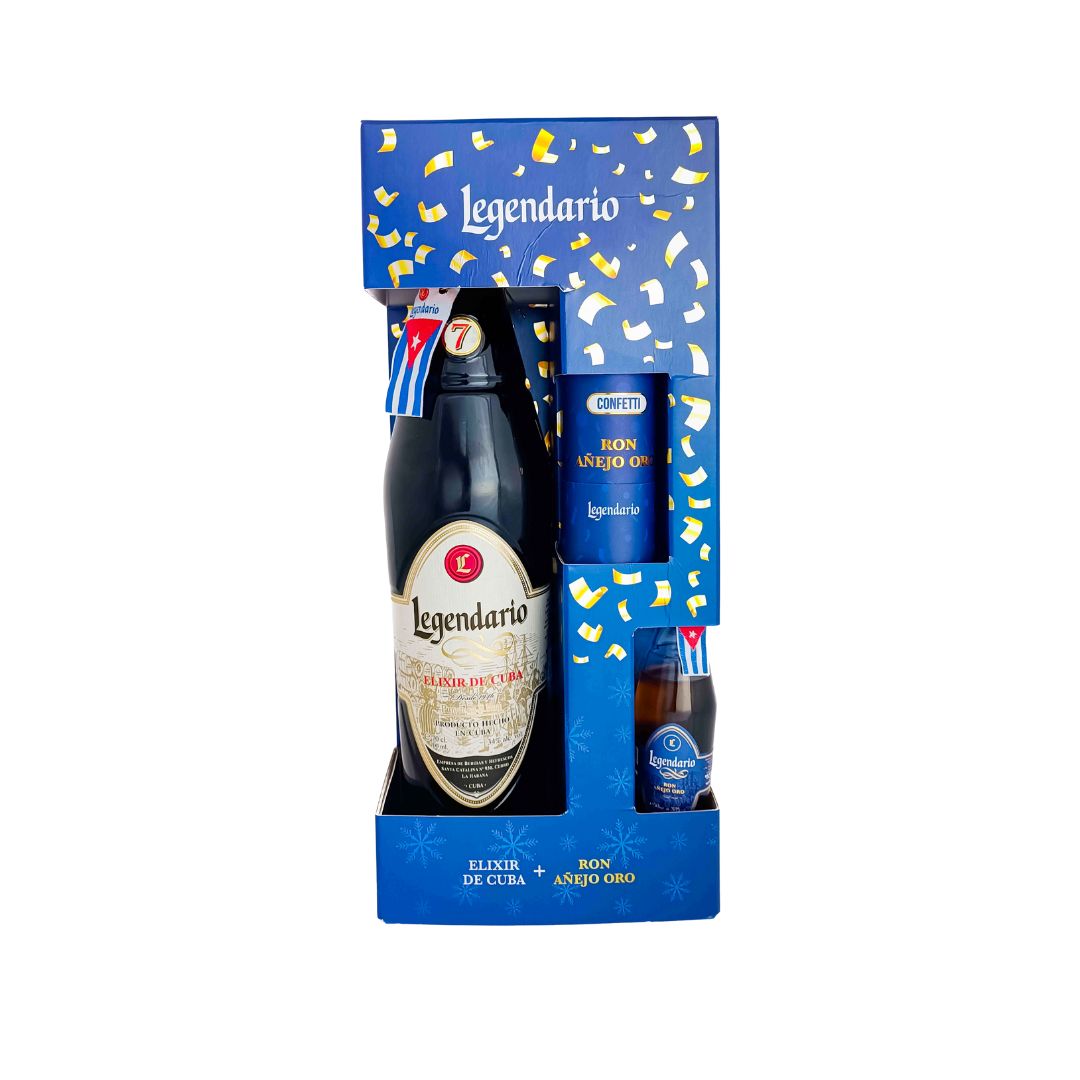 Pack de Regalo Ron LEGENDARIO ELIXIR 7 AÑOS 700ml