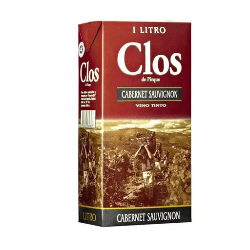 Vino CLOS DE PIRQUE Cabernet Suvignon Caja 1L