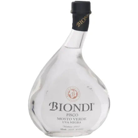 Pisco BIONDI Mosto Verde Uva Negra Criolla Botella 500ml