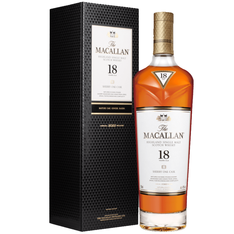 Whisky THE MACALLAN Sherry Oak 18 Years Old Single Malt 700ML