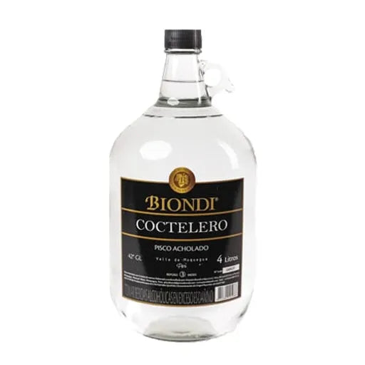 Pisco BIONDI Coctelero Garrafa 4l
