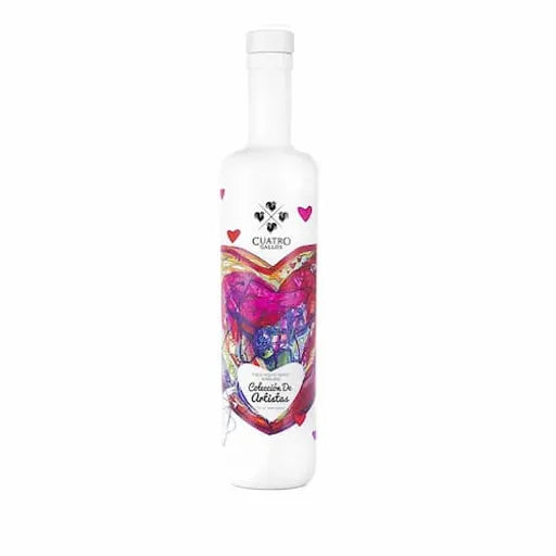 Pisco CUATRO GALLOS Colección de Artistas Mosto Verde Acholado Botella 750ml