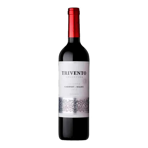 Vino TRIVENTO Reserva Cabernet Malbec Botella 750ml