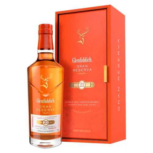 Whisky GLENFIDDICH 21 Años Reserva Rum Cask Finish Botella 750ml