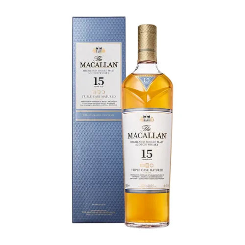 Whisky MACALLAN Triple Cask Matured 15 Años Botella 750ml
