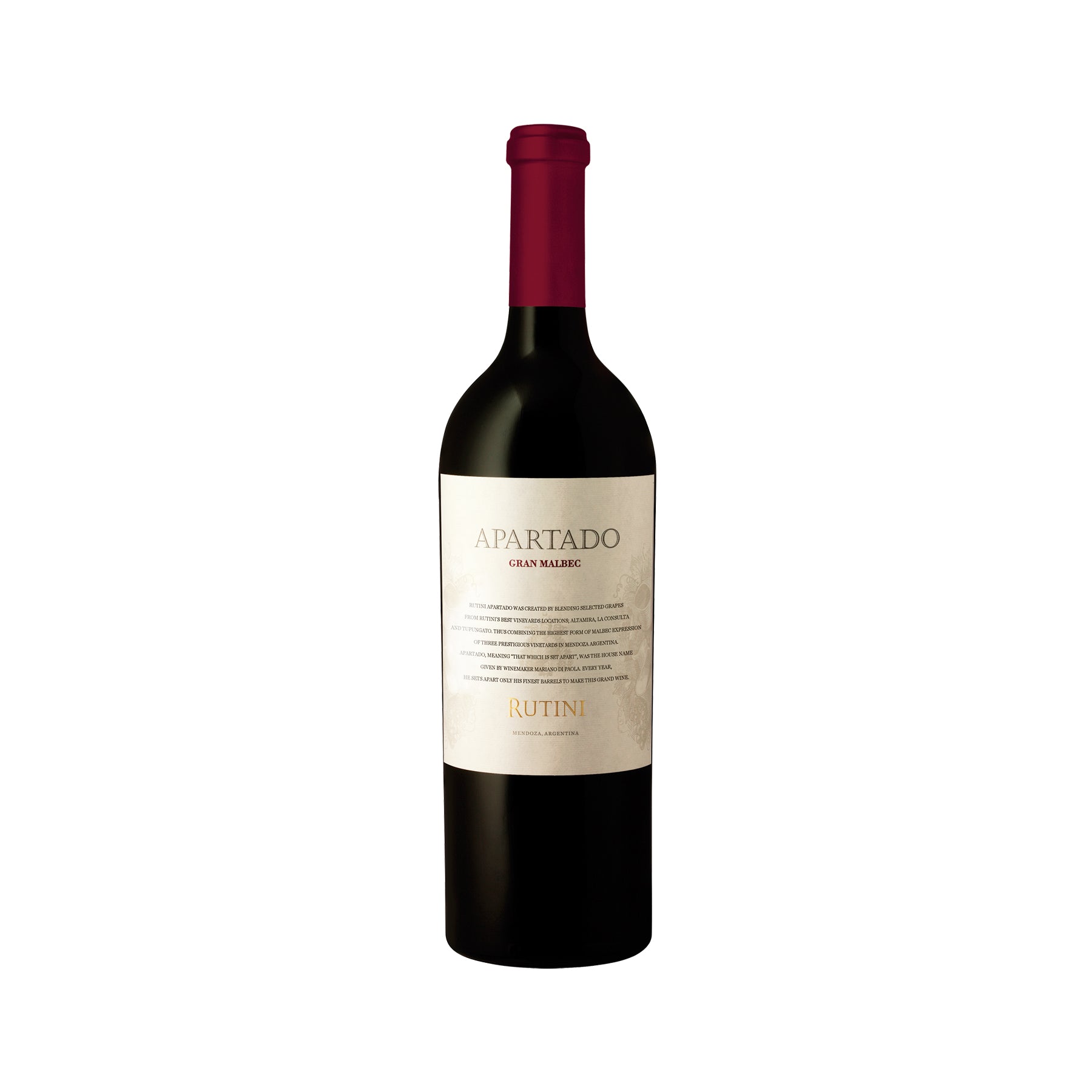 Vino Rutini Apartado Gran Malbec Botella 750ml