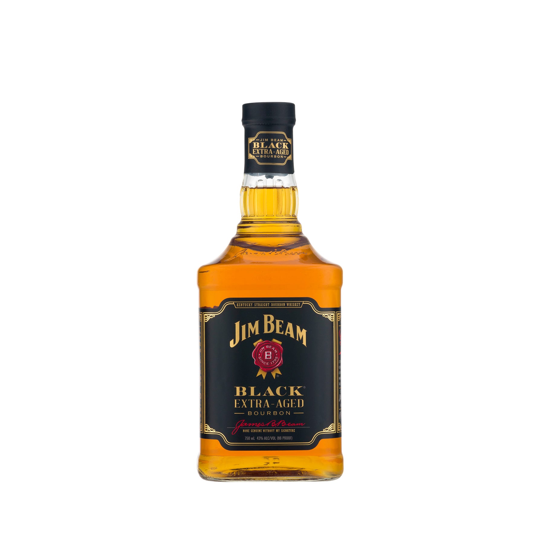 Whiskey Jim Beam Black Extra - Aged Bourbon 750ml
