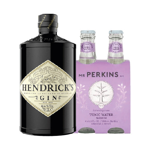 HENDRICKS 1L + 4pack Blossom Mr perkins