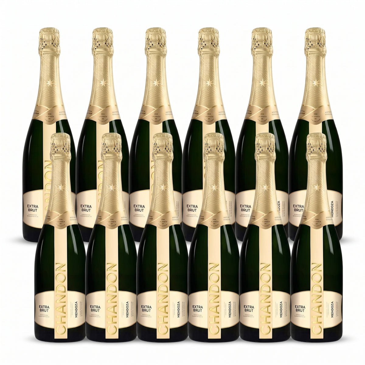 12 Espumantes CHANDON Extra Brut Botella 750ml