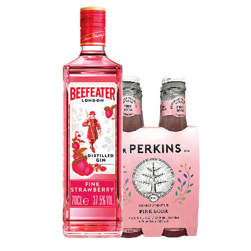 Beefeater pink + 4pack pink soda Mr perkins