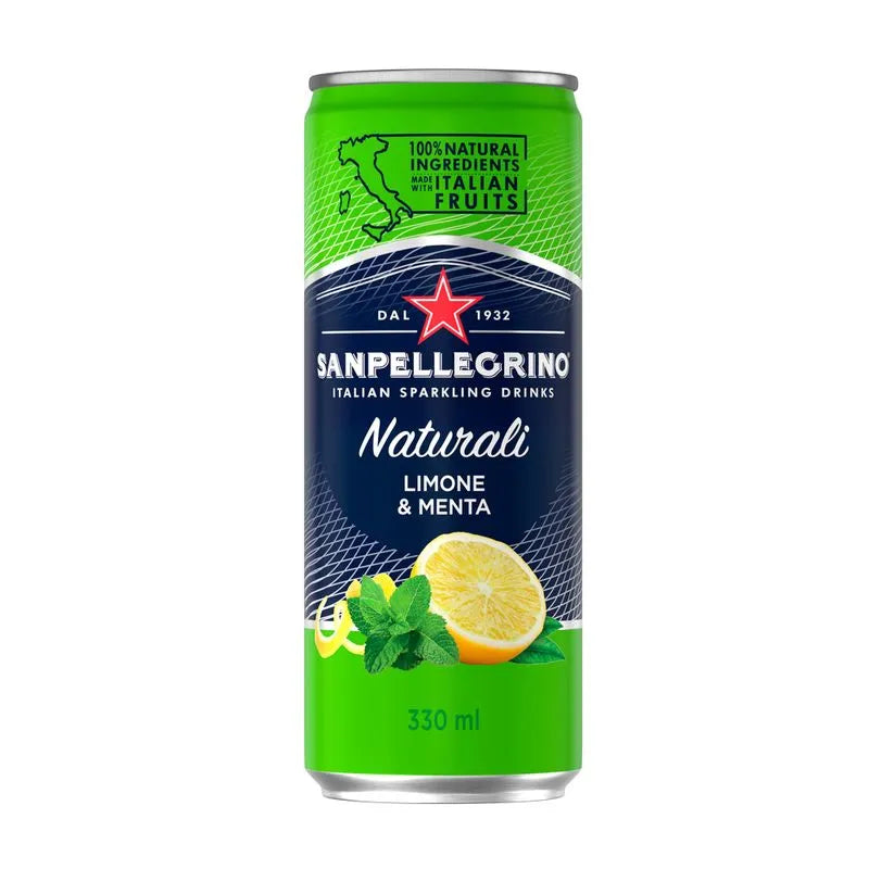Agua Tónica Sanpellegrino Naturali Limone y Menta 330ml