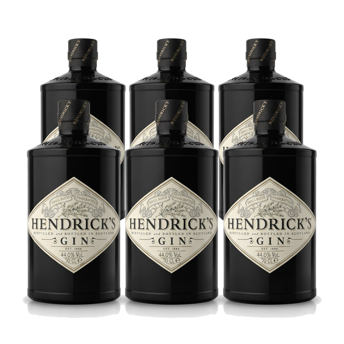 PACK CUOTAS: 6 Gin HENDRICKS Botella 700ml