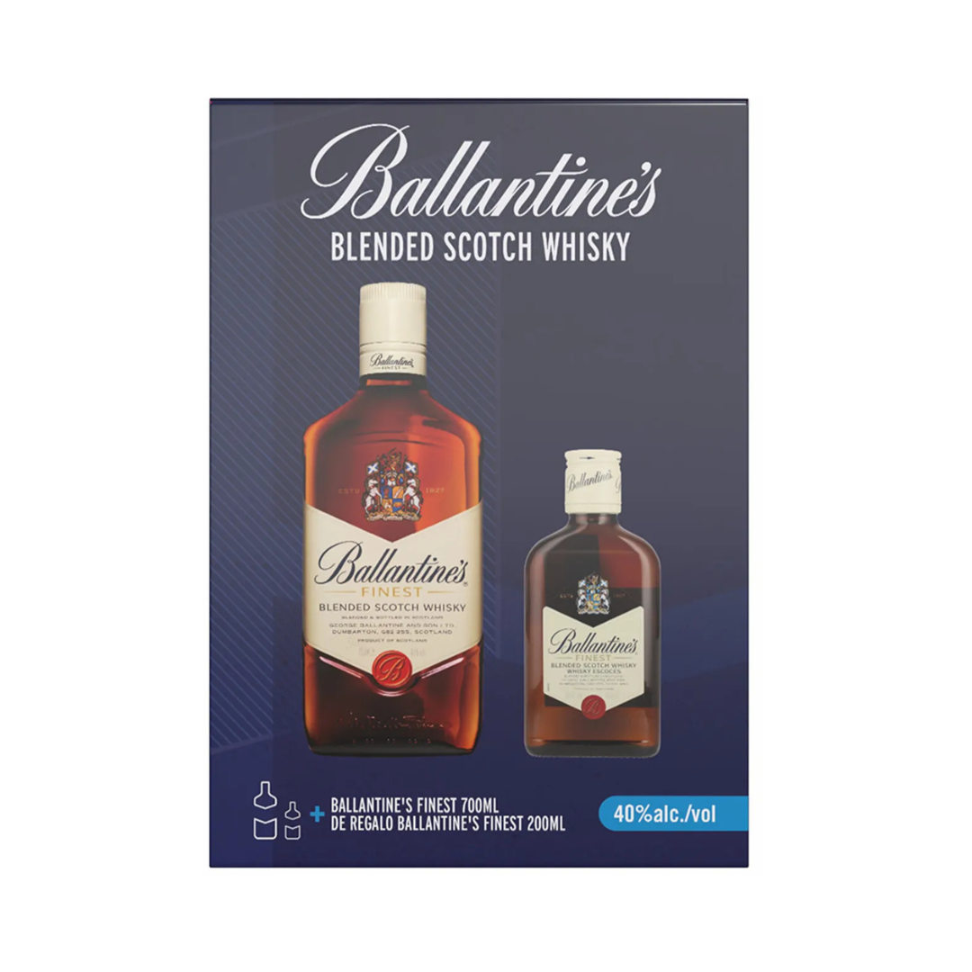 Pack BALLANTINE'S Finest Whisky 750 ml + BALLANTINE'S Finest Whisky 200 ml