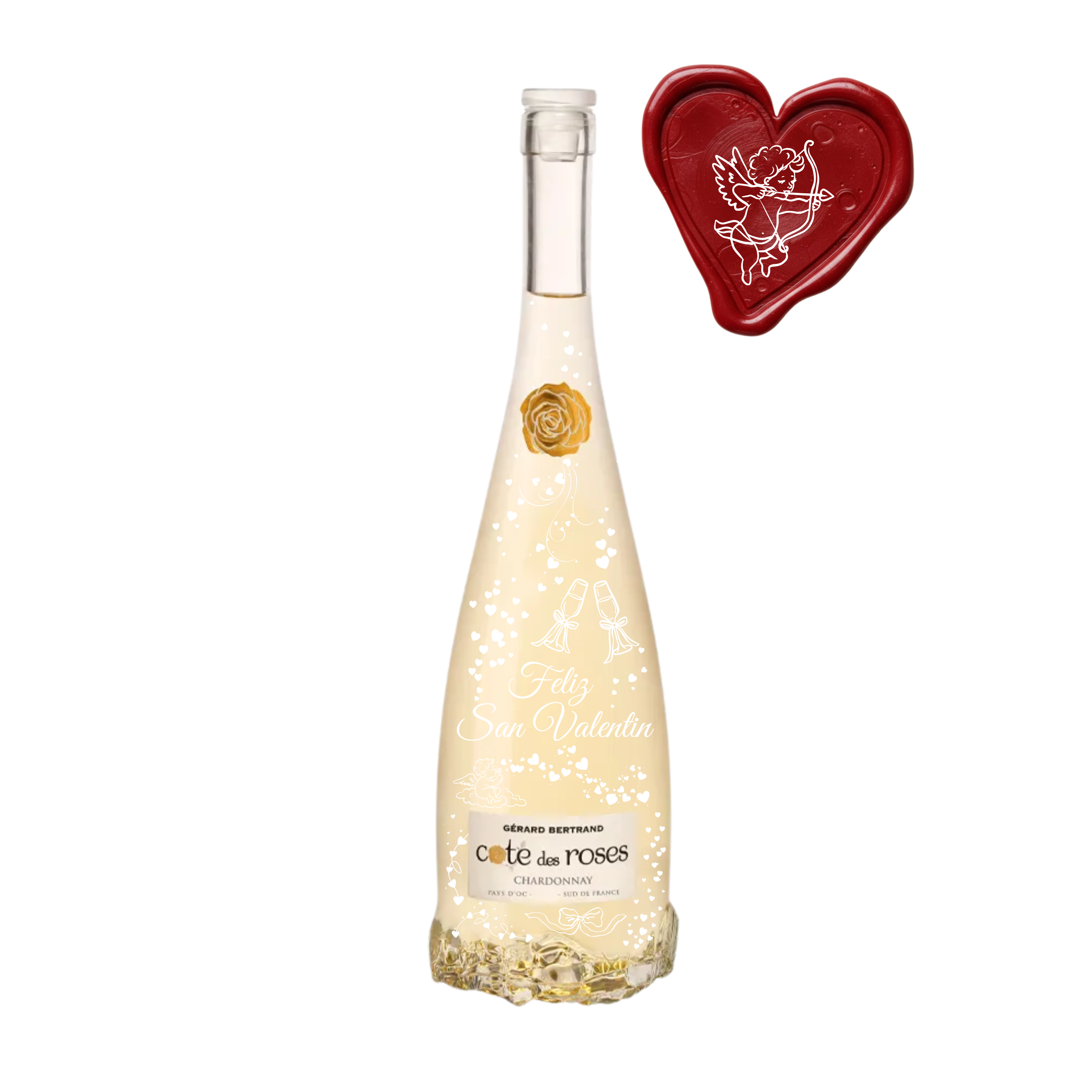 Vino COTE DES ROSES Chardonnay Botella 750ml - SAN VALENTIN