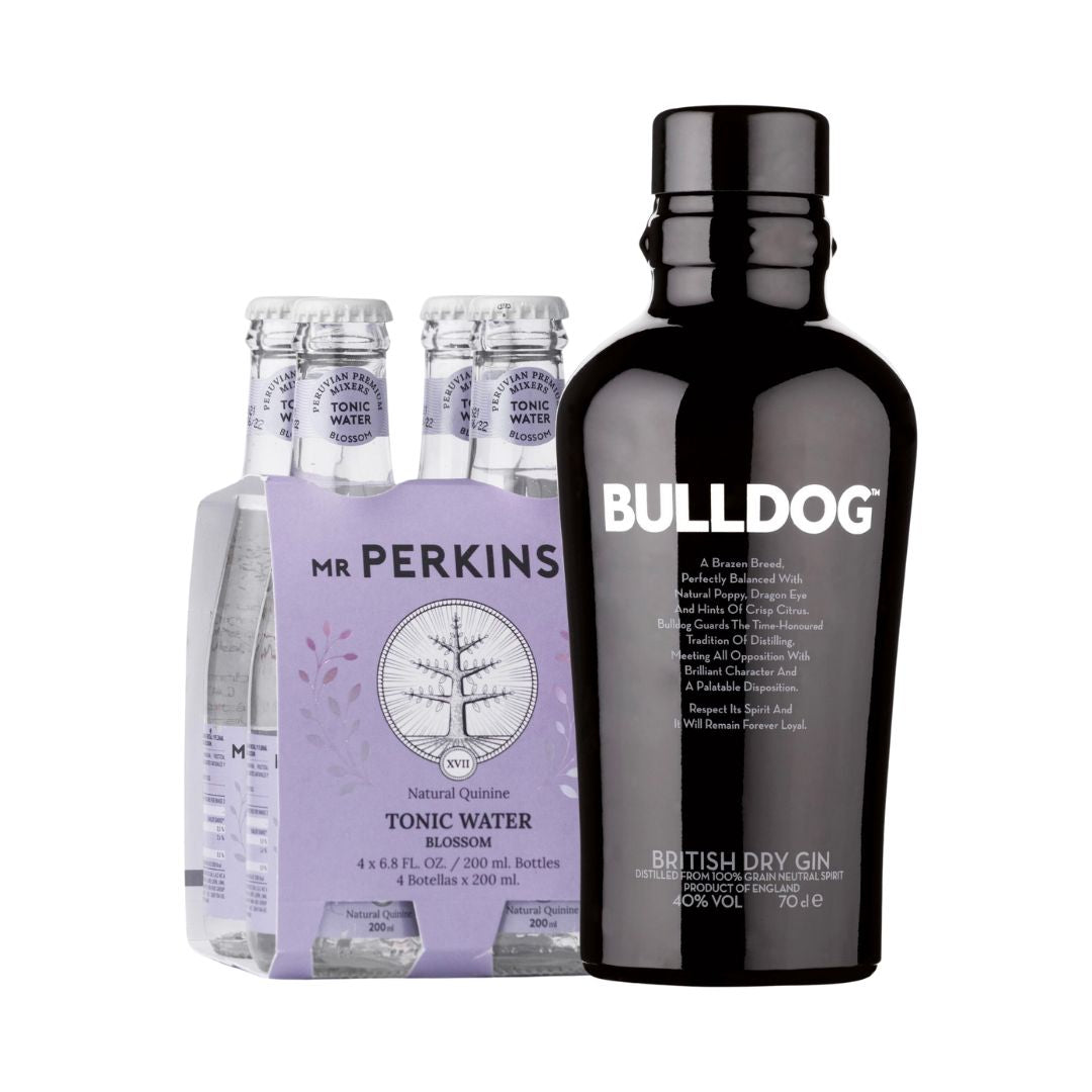 Gin Bulldog + 4pack Blossom Mr perkins