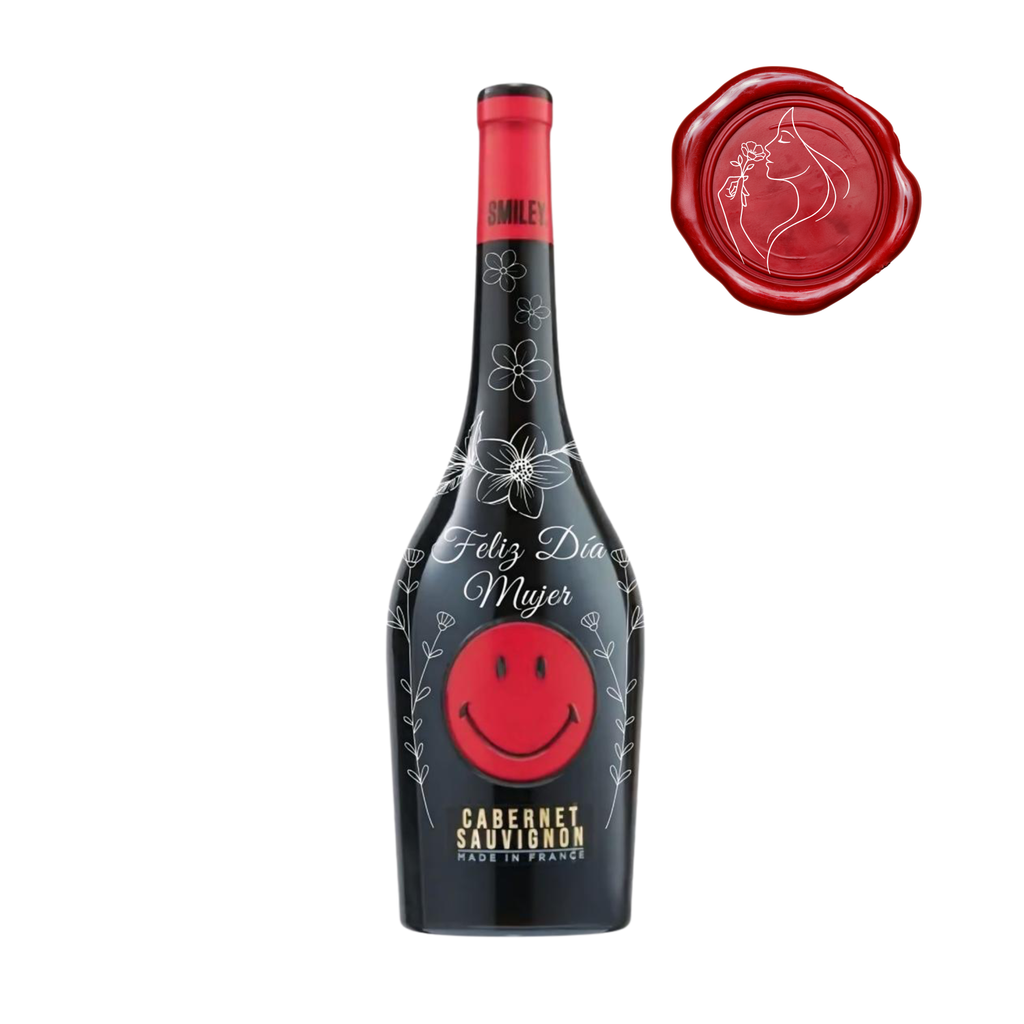 Vino Tinto Cabernet Sauvignon Smiley Botella 750ml - DÍA DE LA MUJER