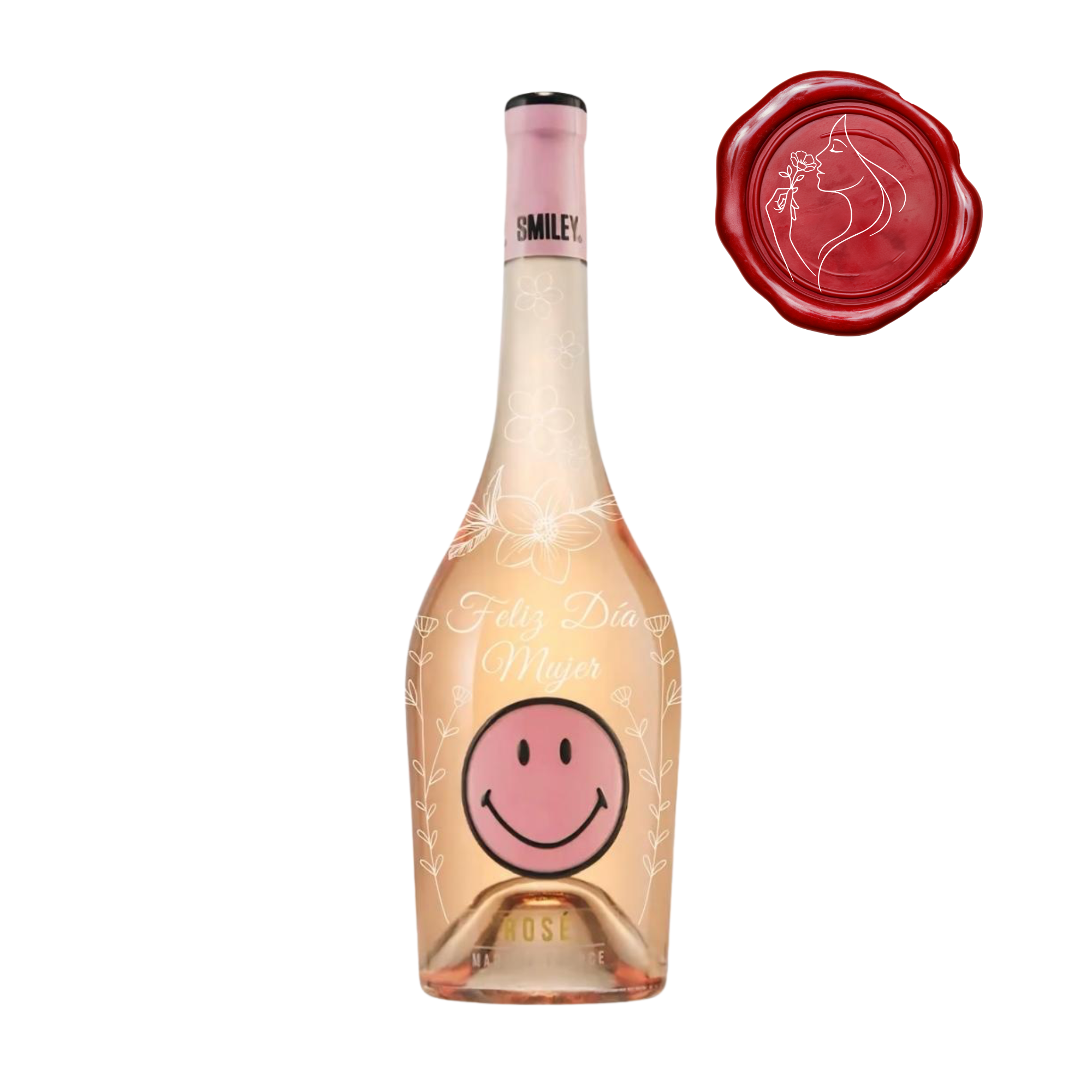 Vino Rosé Blend Smiley Botella 750ml - DÍA DE LA MUJER