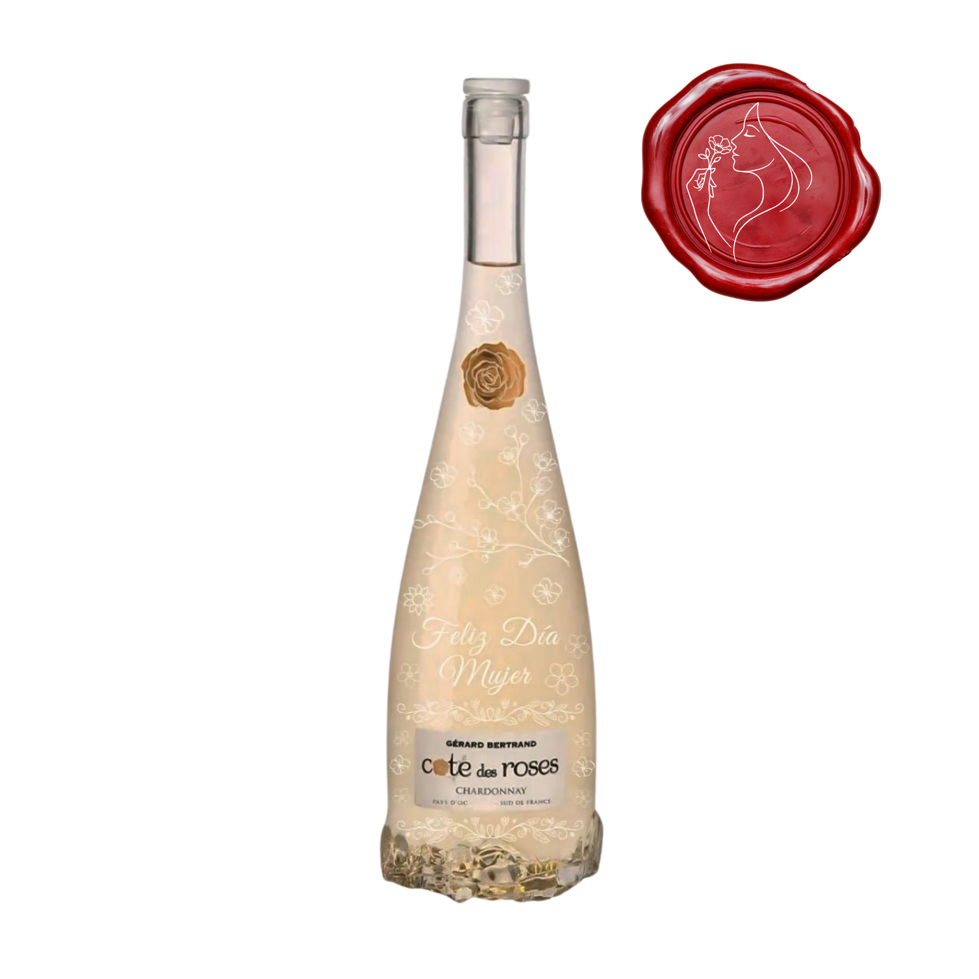 Vino COTE DES ROSES Chardonnay Botella 750ml - DÍA DE LA MUJER