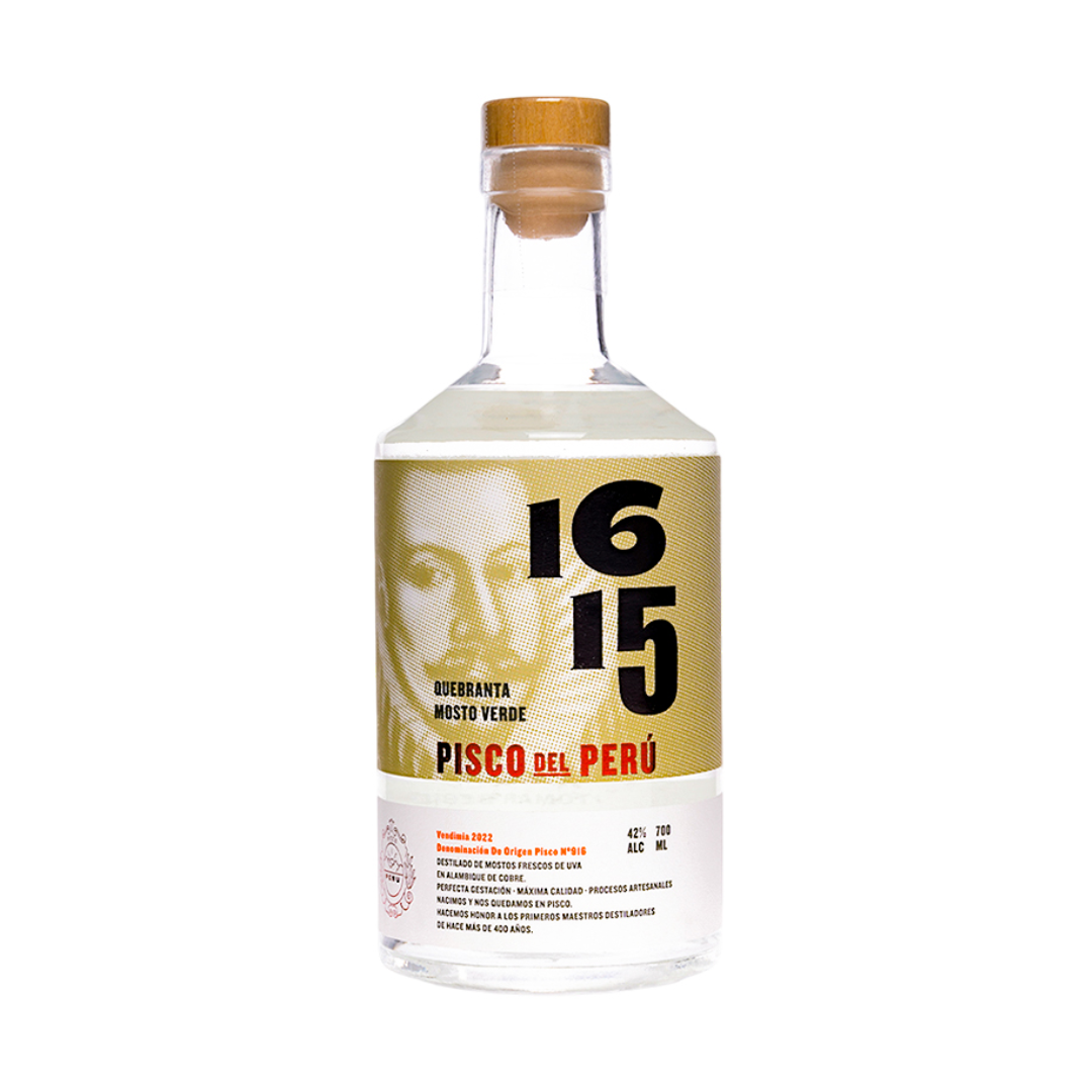 Pisco 1615 Mosto Verde Quebranta Botella 700ml