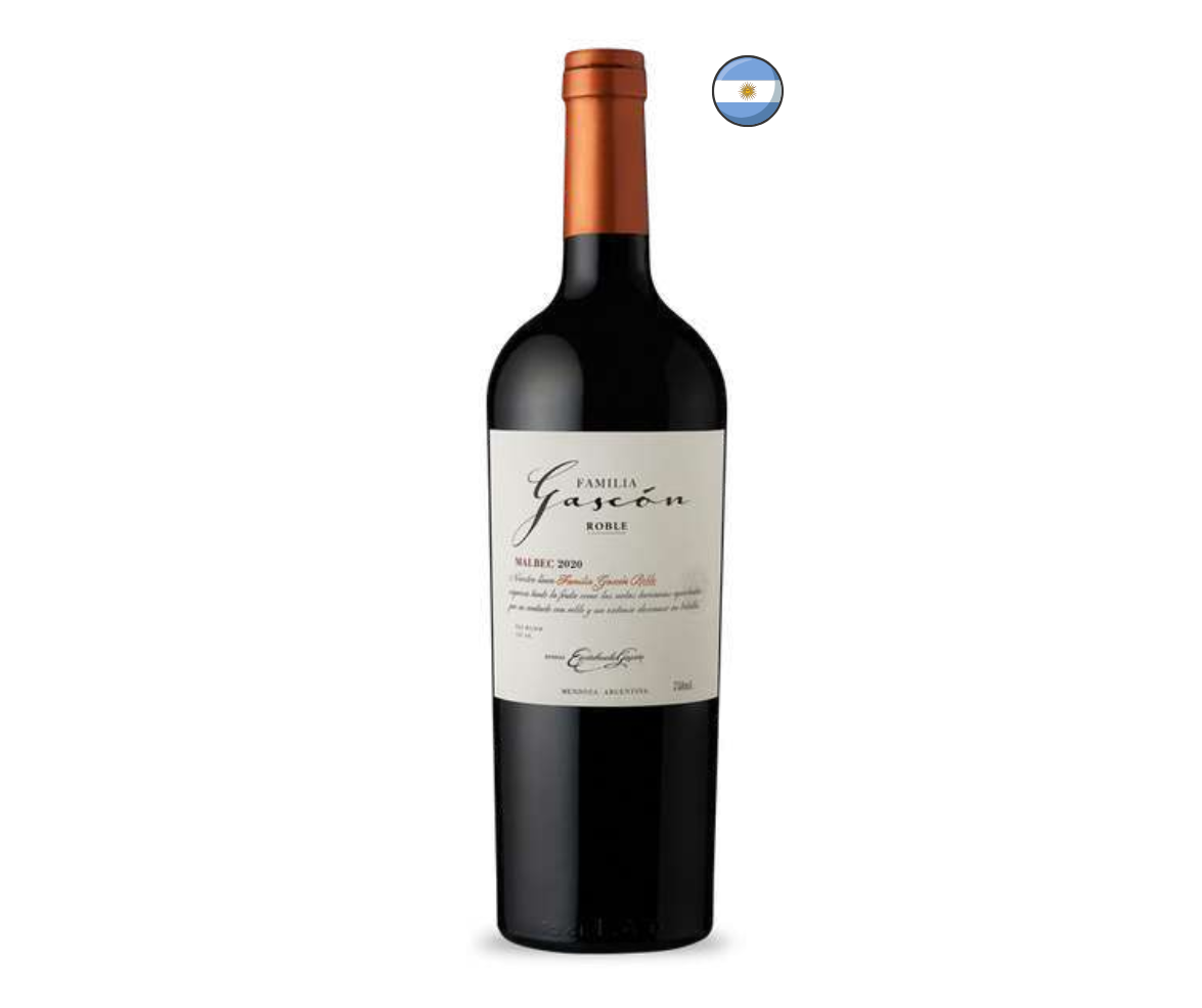 Vino FAMILIA GASCON ROBLE Malbec Botella 750ml